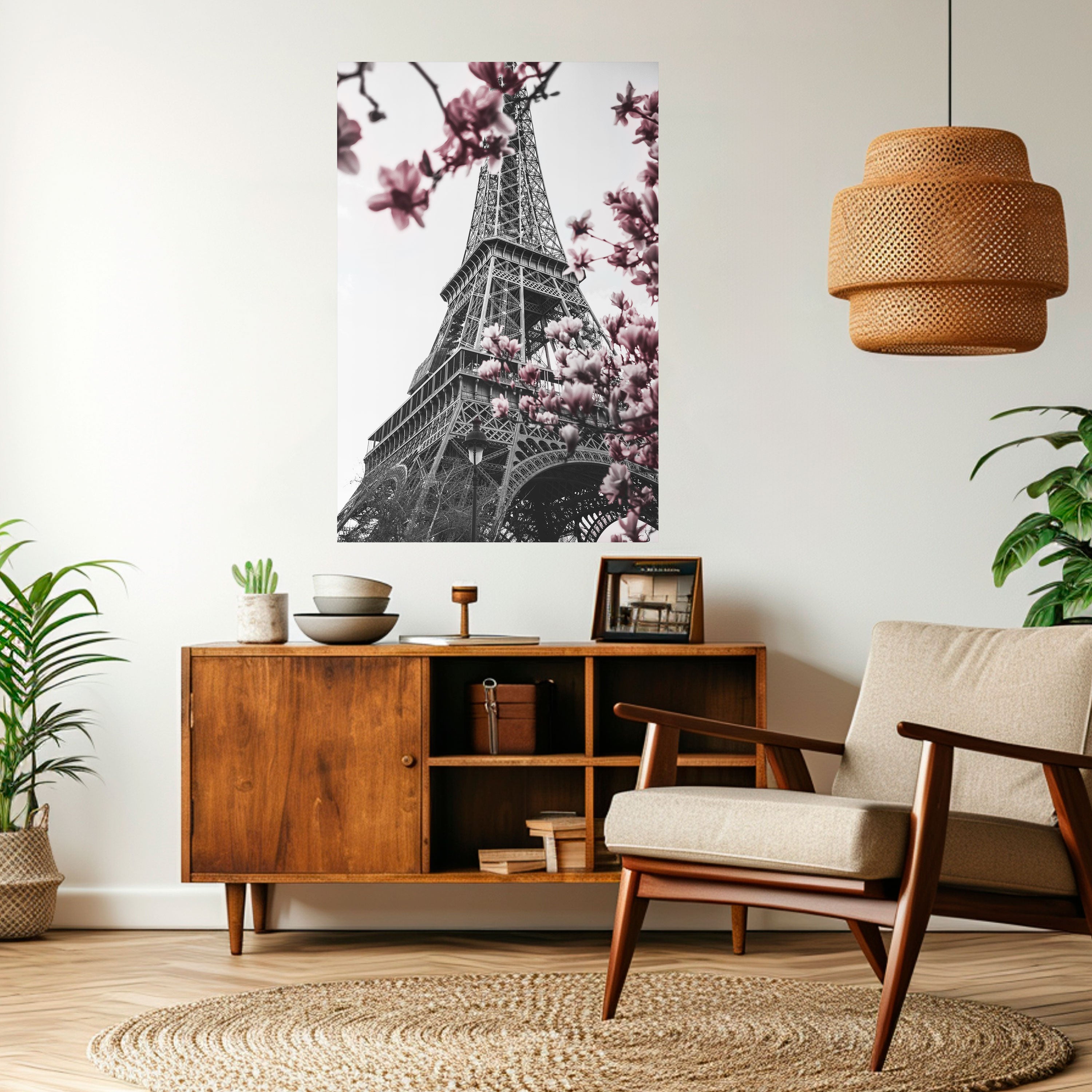 EIFFEL IN BLOOM Naklejka/Plakat pionowy
