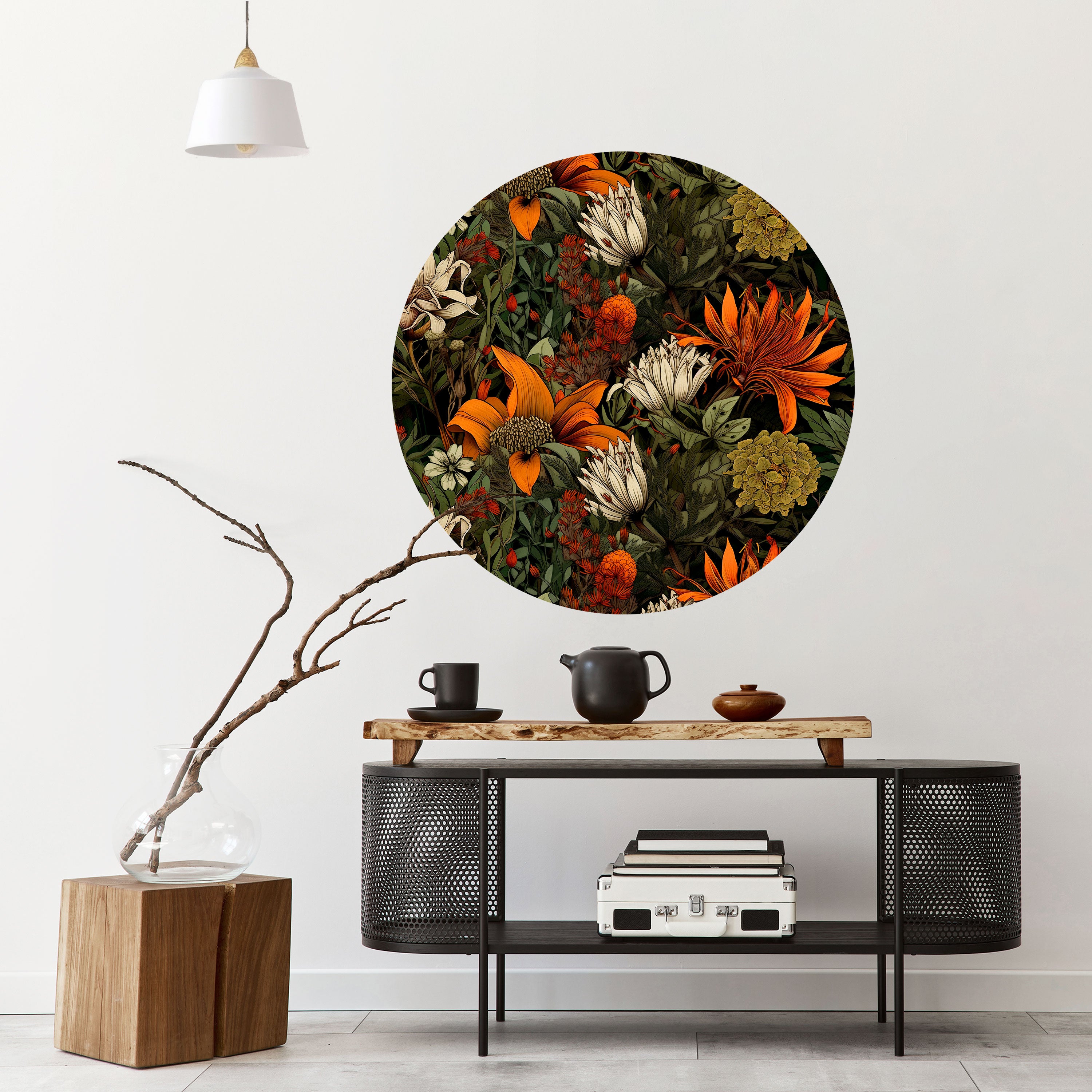 DAWN BLOOM Naklejka okrągła