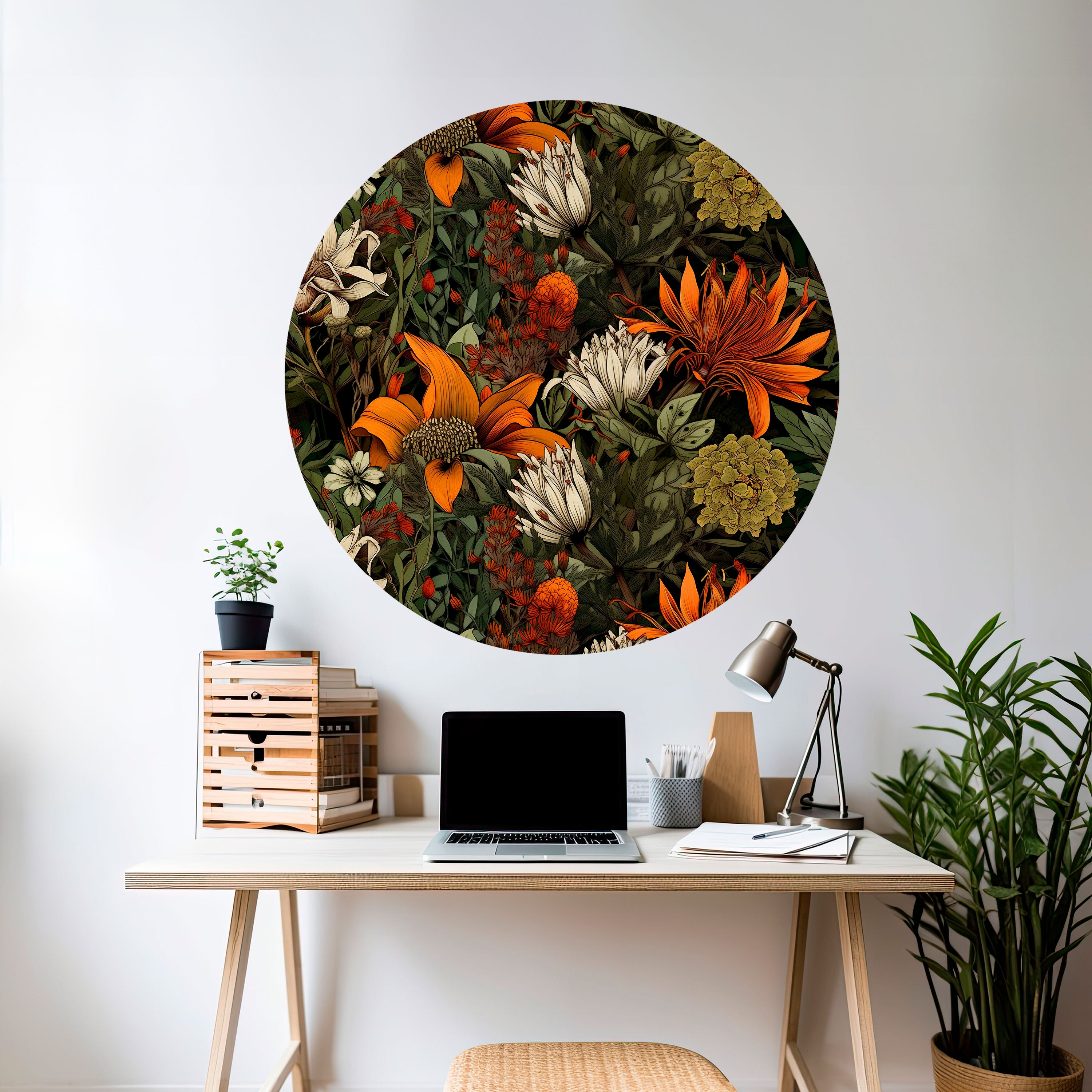 DAWN BLOOM Naklejka okrągła