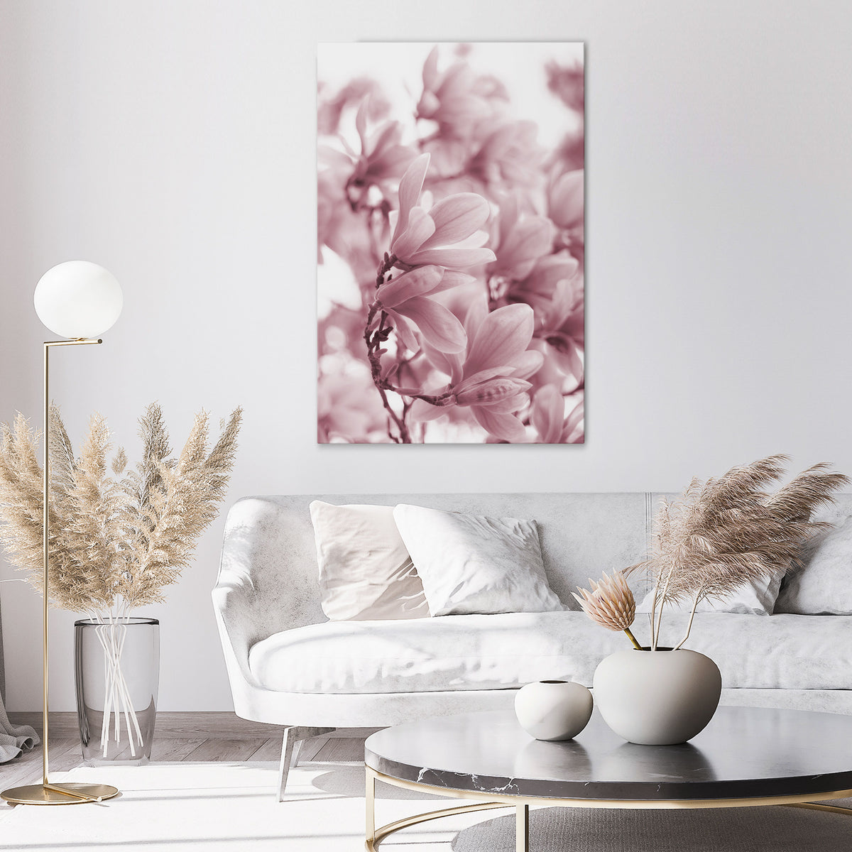 PINK BLOSSOM DREAM Pionowy obraz na płótnie
