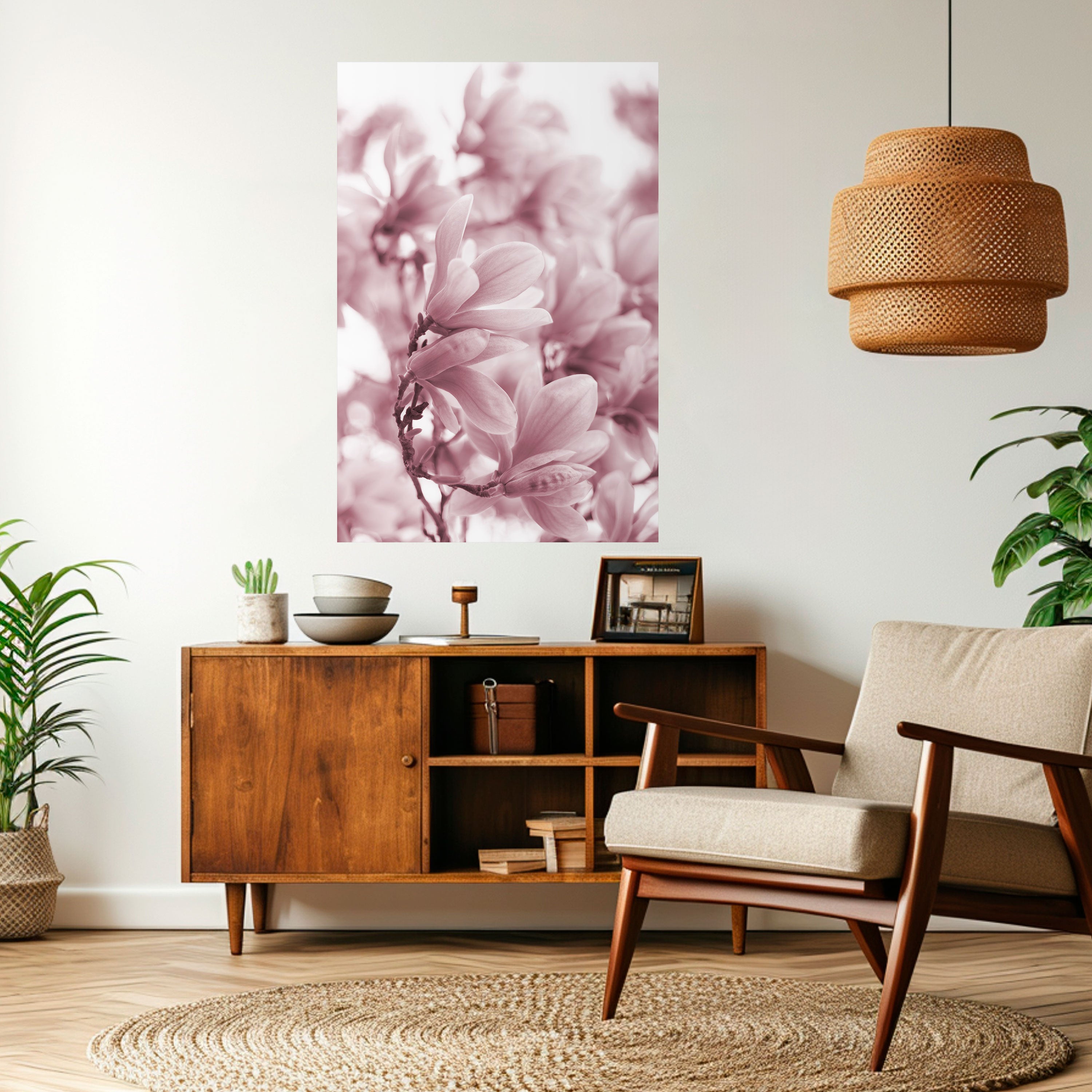 PINK BLOSSOM DREAM Naklejka/Plakat pionowy