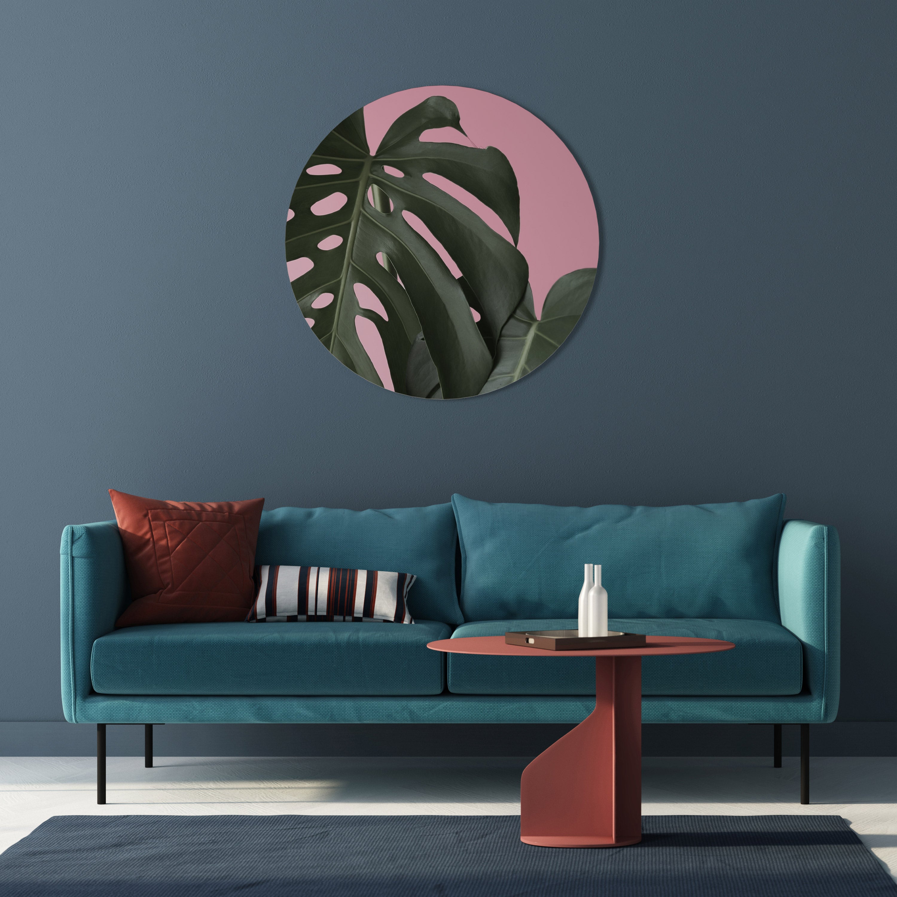 LADY MONSTERA Obraz okrągły
