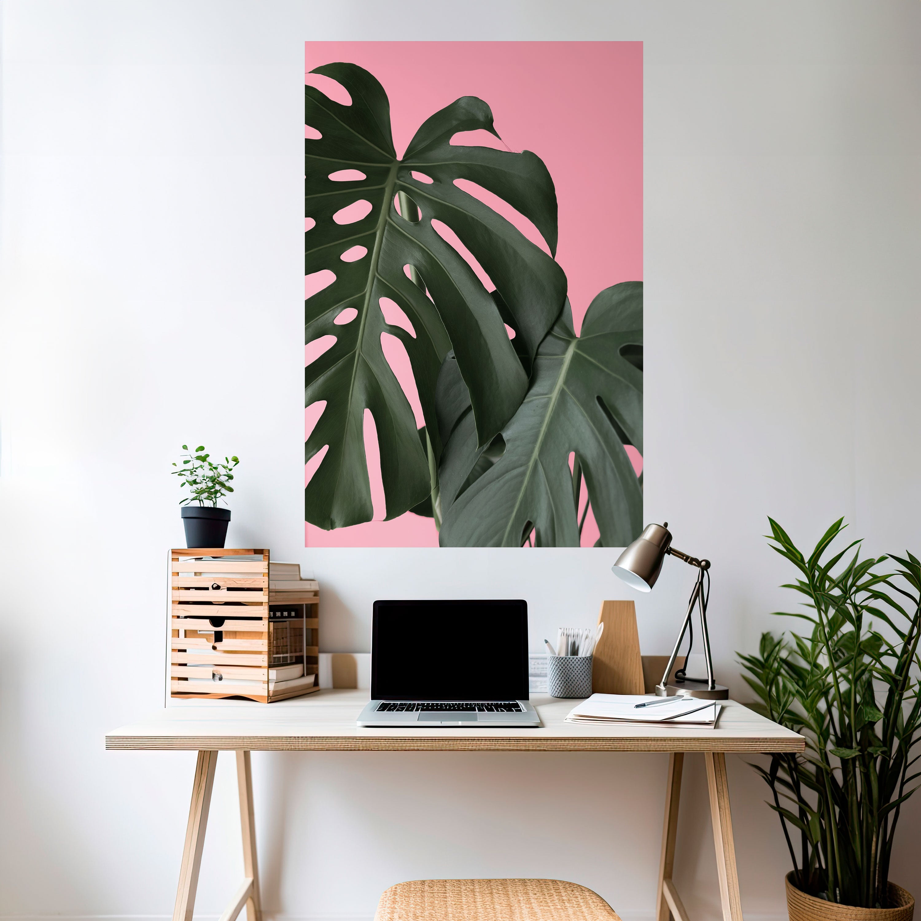 LADY MONSTERA Naklejka/Plakat pionowy