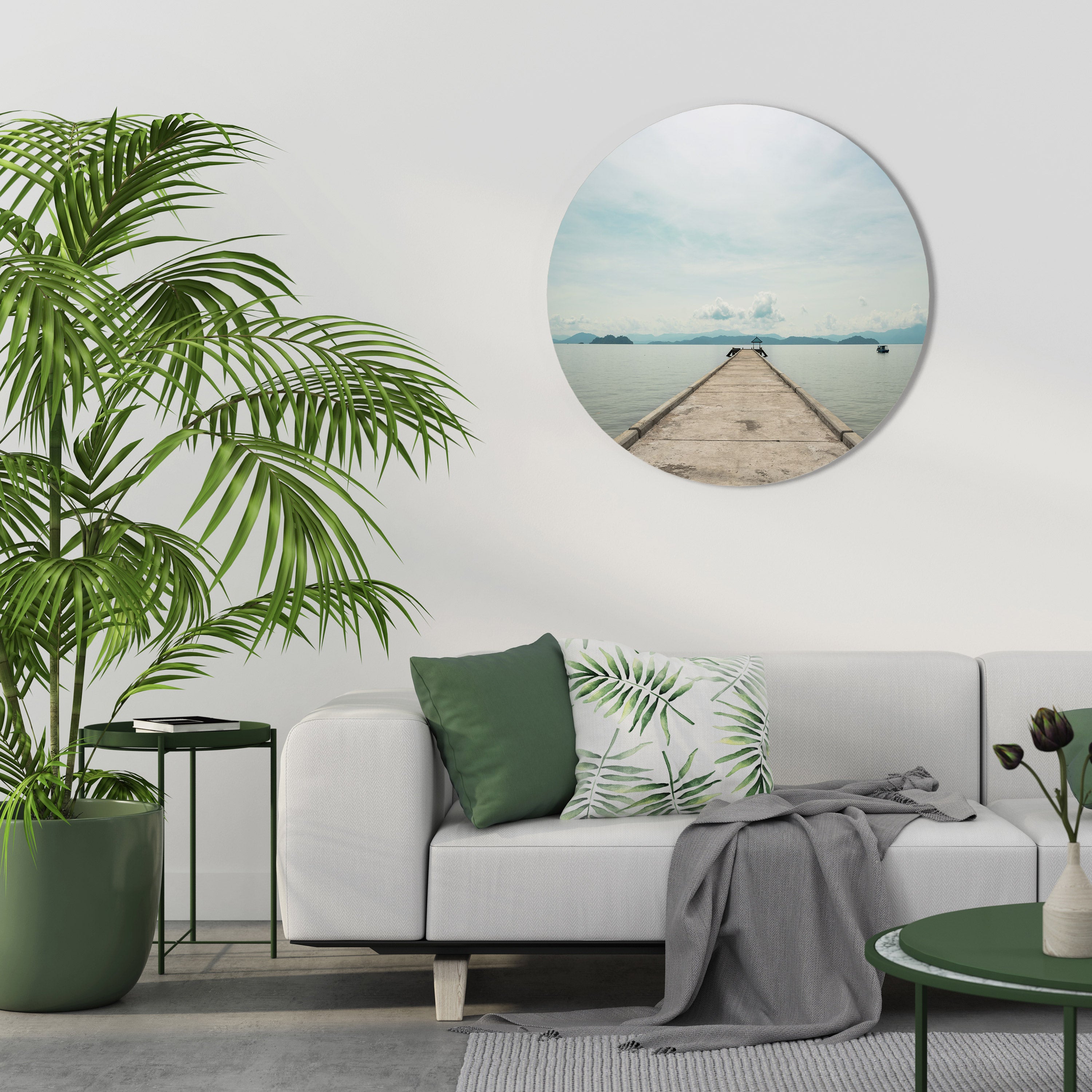 AQUA HORIZON Obraz okrągły