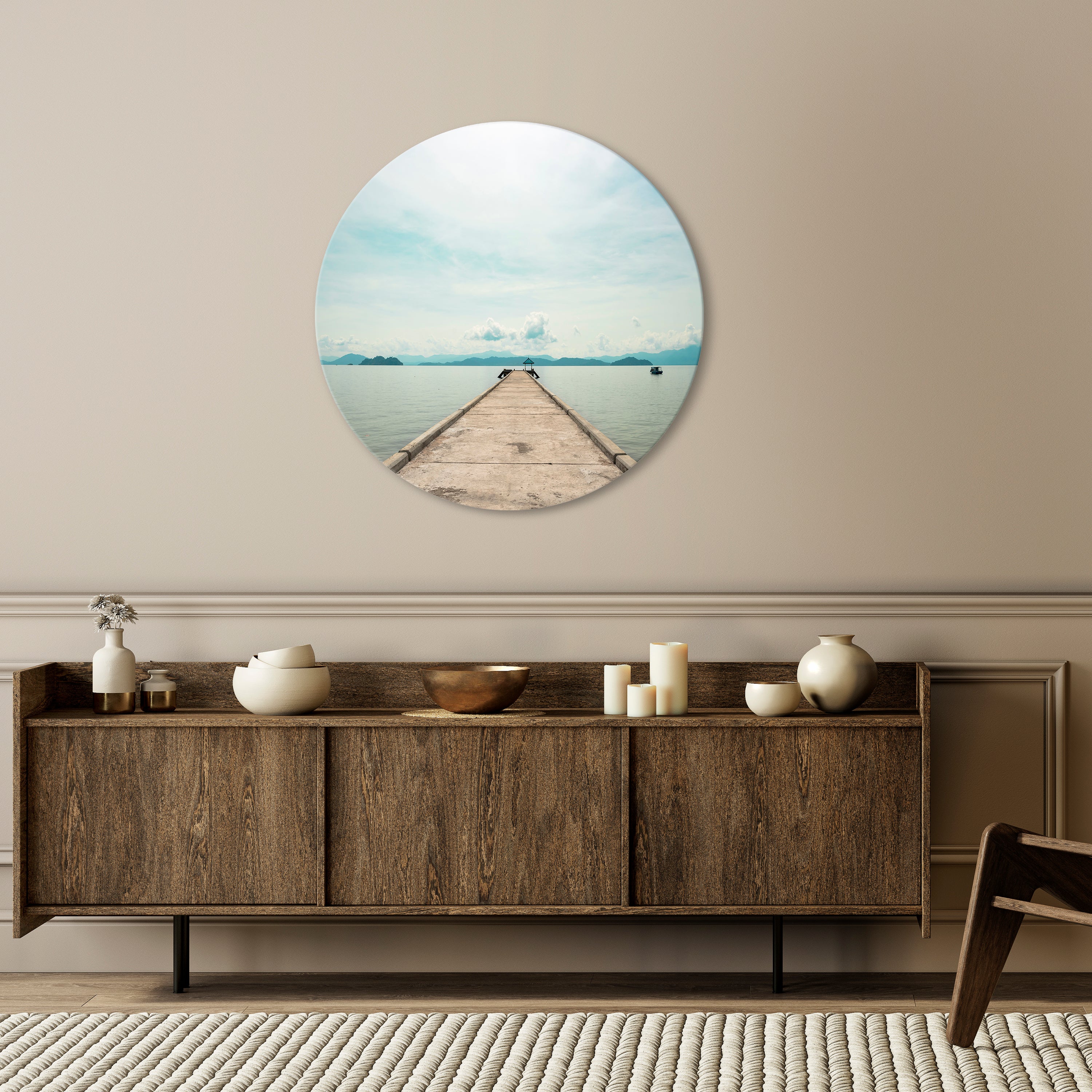 AQUA HORIZON Obraz okrągły