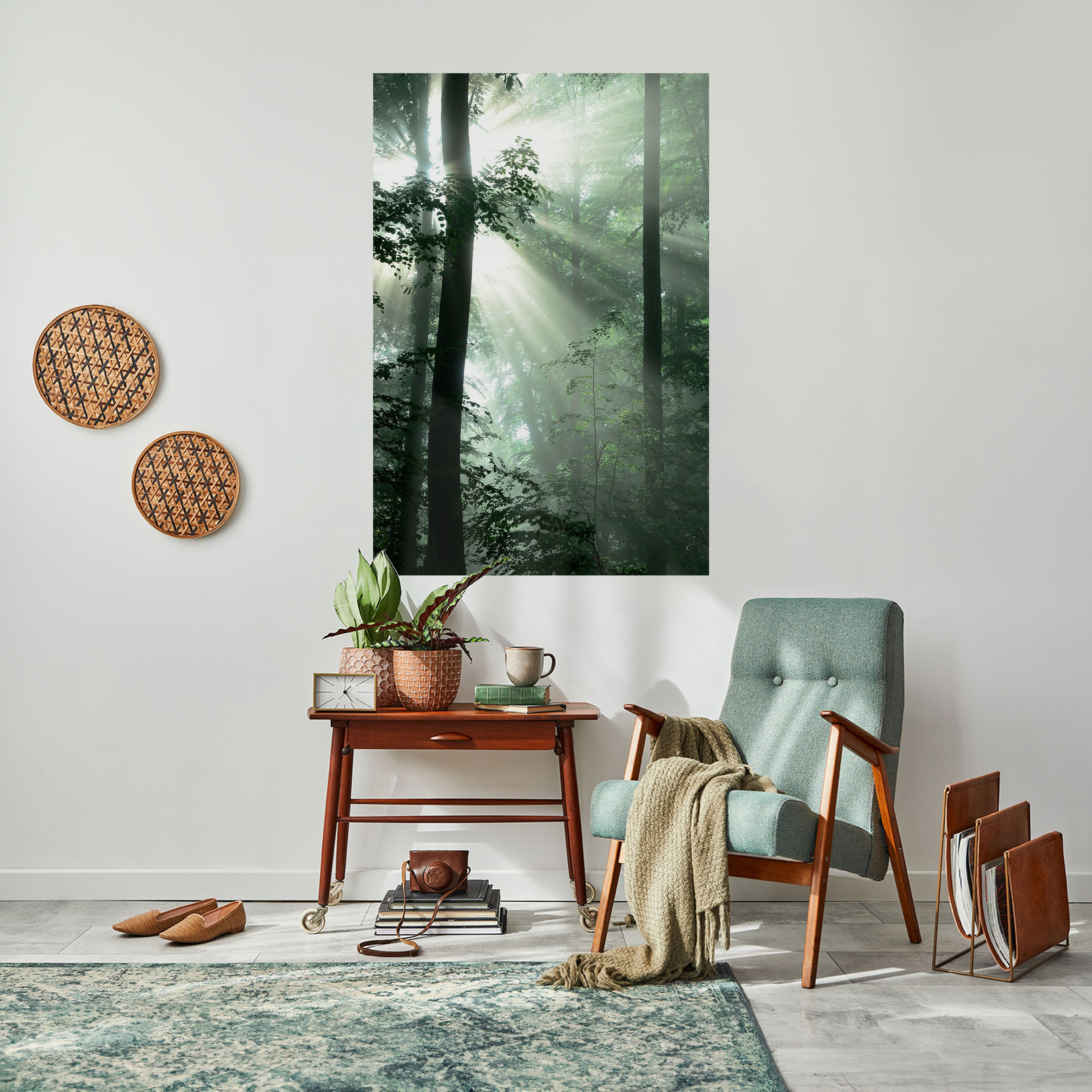 MYSTICAL SUNBEAMS Naklejka/Plakat pionowy