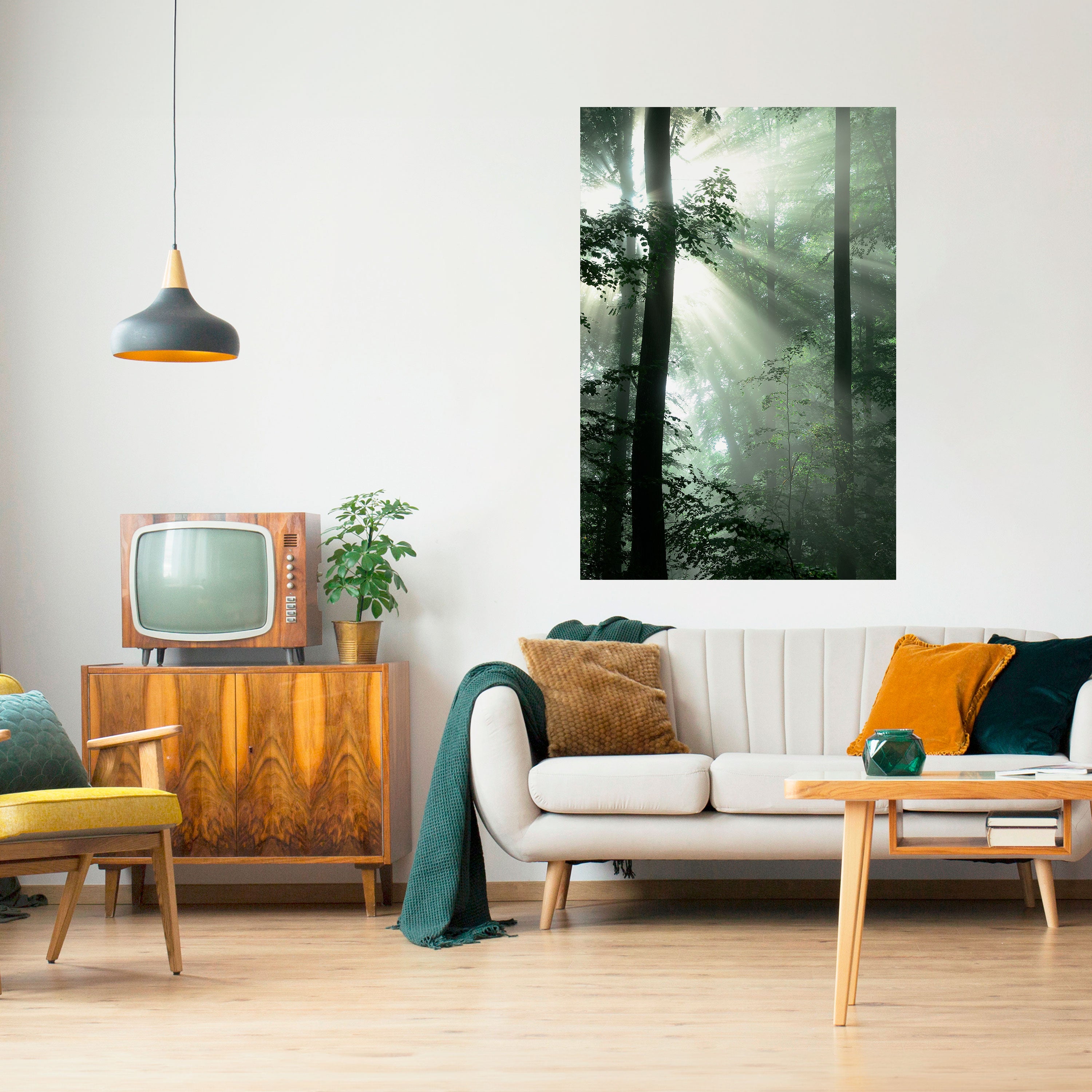 MYSTICAL SUNBEAMS Naklejka/Plakat pionowy