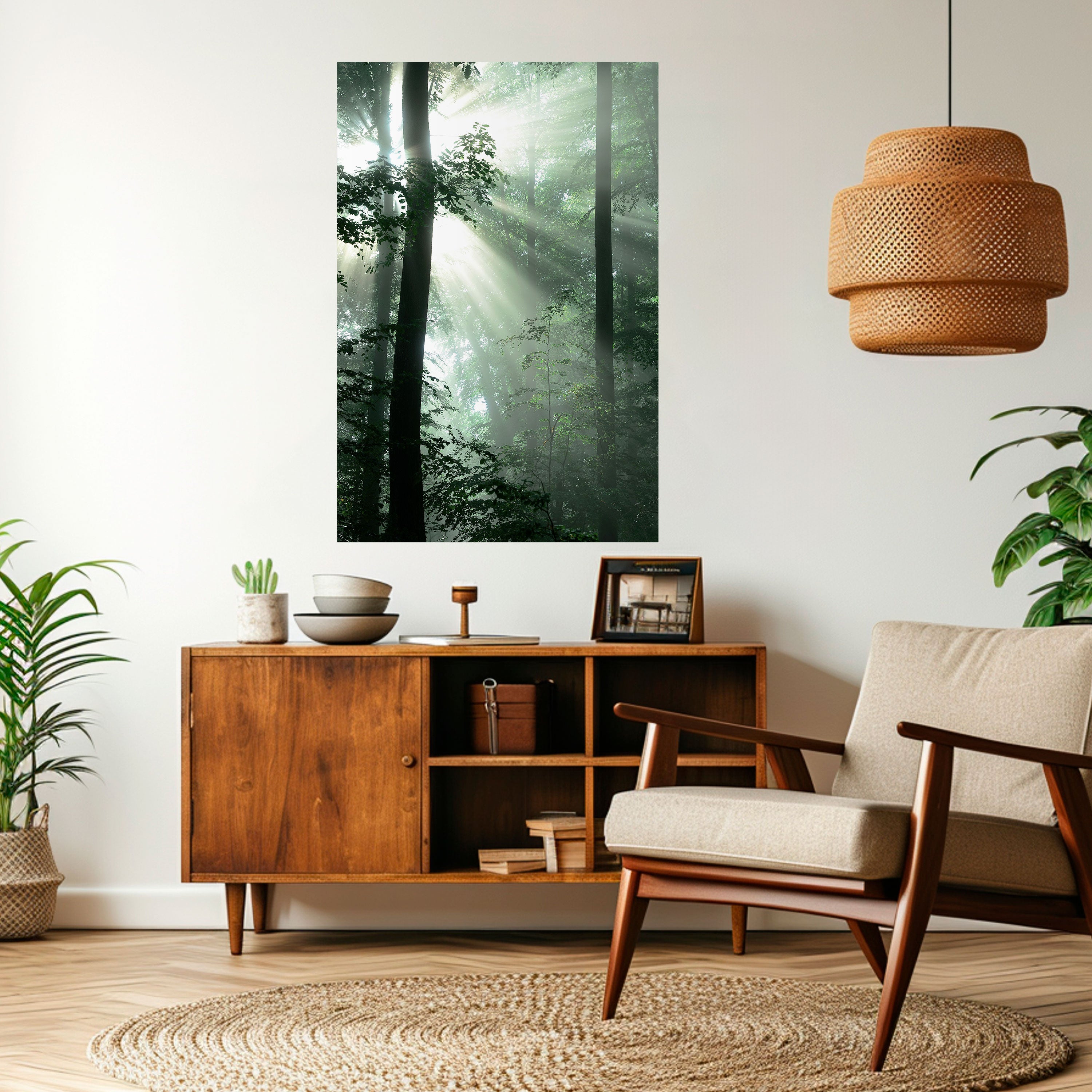 MYSTICAL SUNBEAMS Naklejka/Plakat pionowy