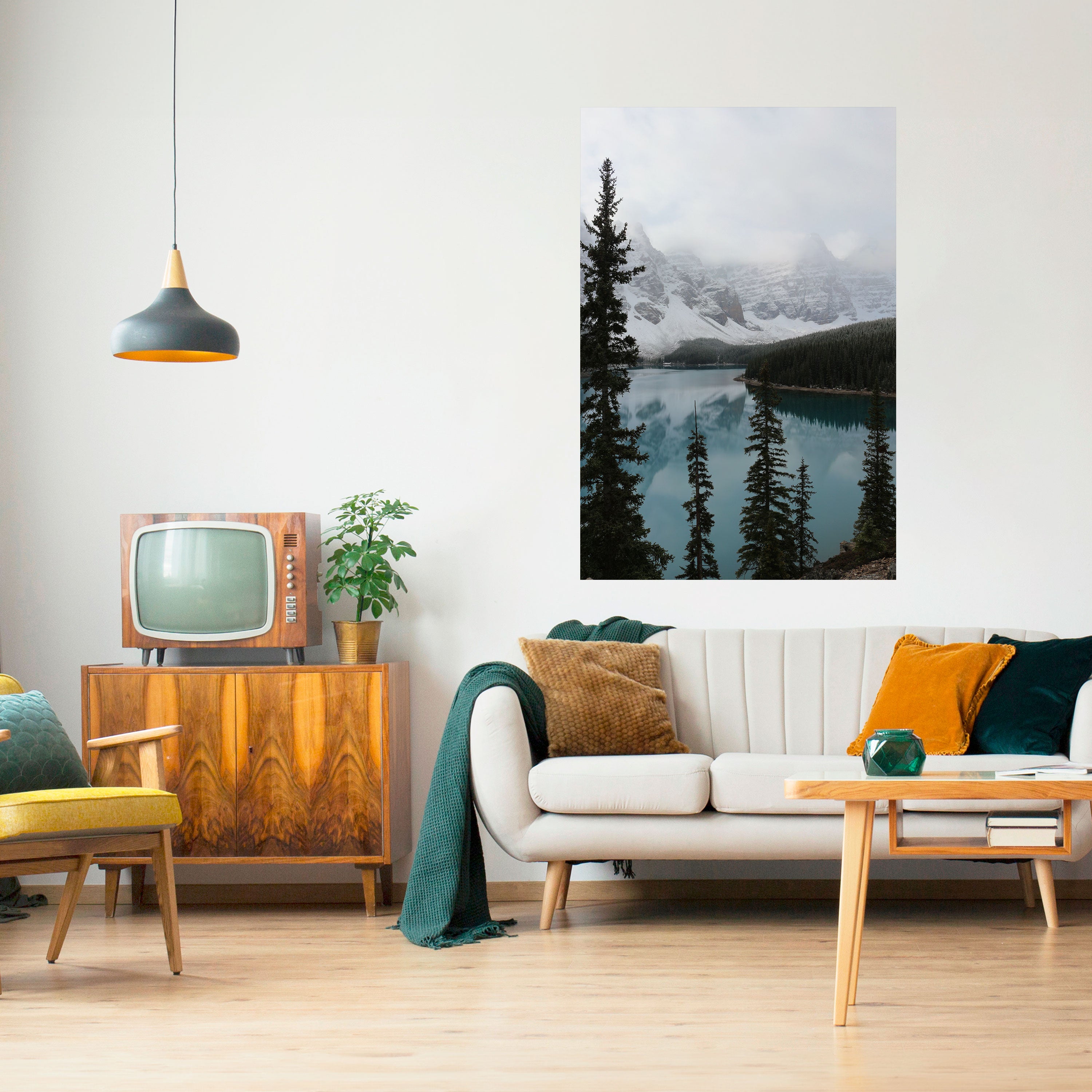 MISTY FOREST BOUNDARIES Naklejka/Plakat pionowy