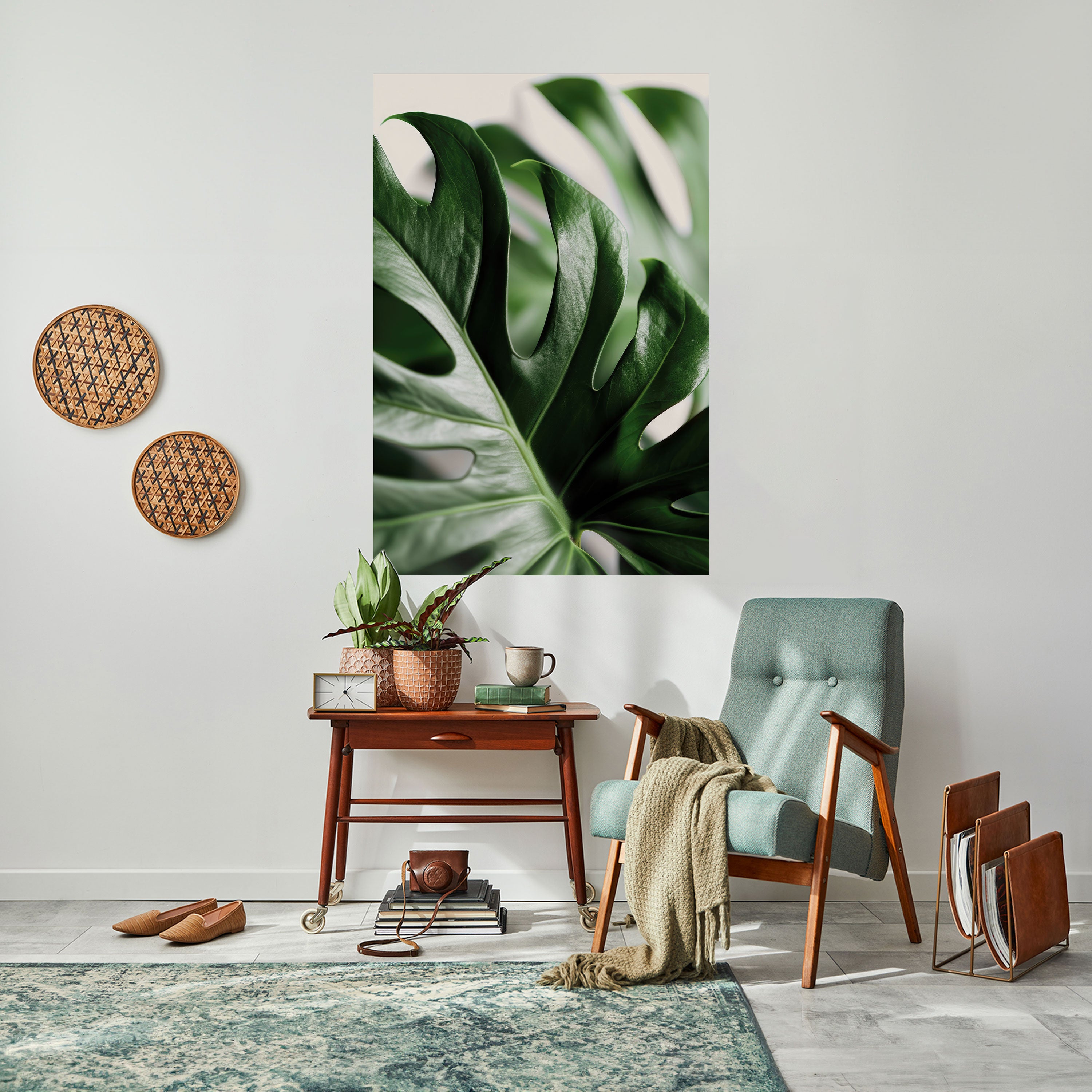 SHARP MONSTERA Naklejka/Plakat pionowy