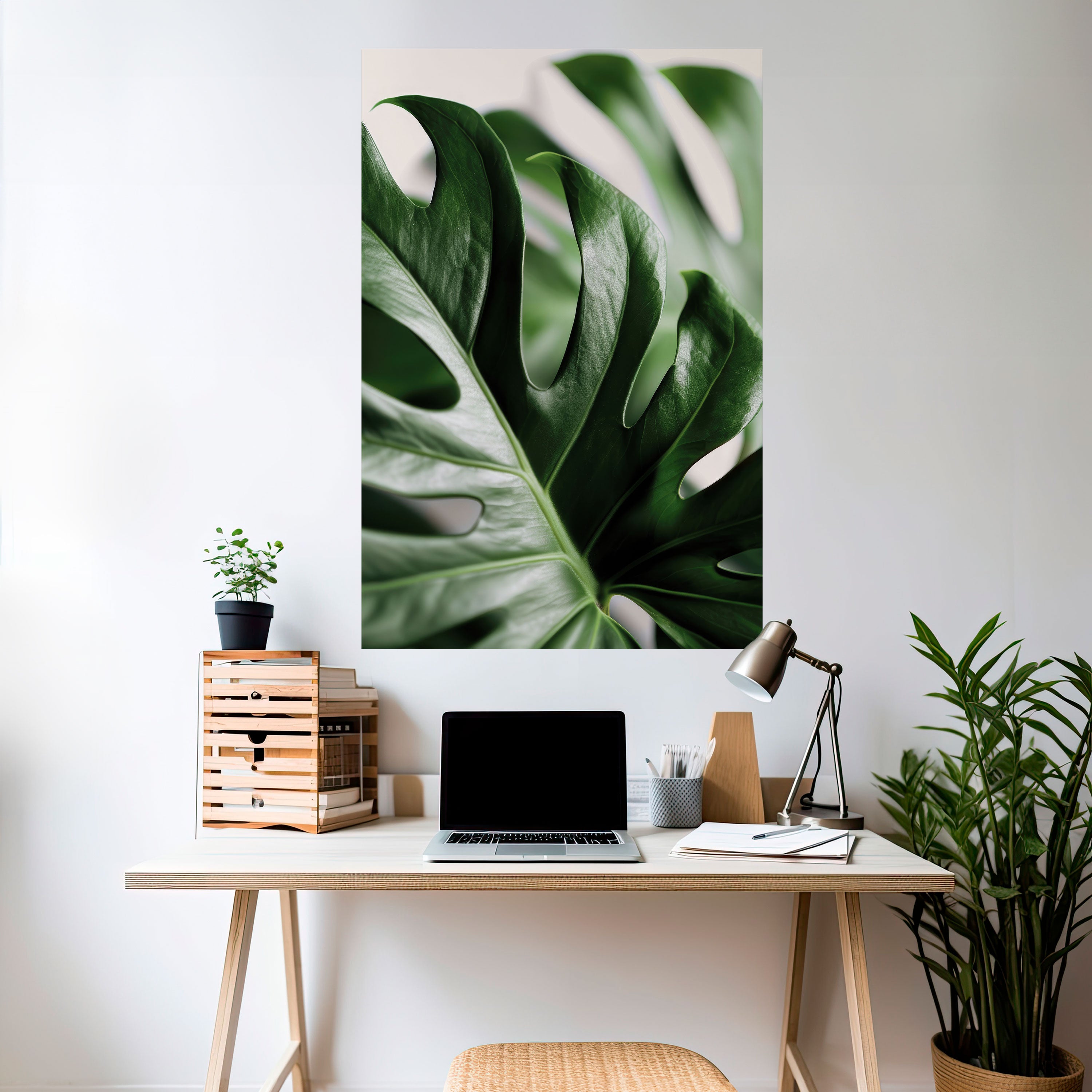 SHARP MONSTERA Naklejka/Plakat pionowy