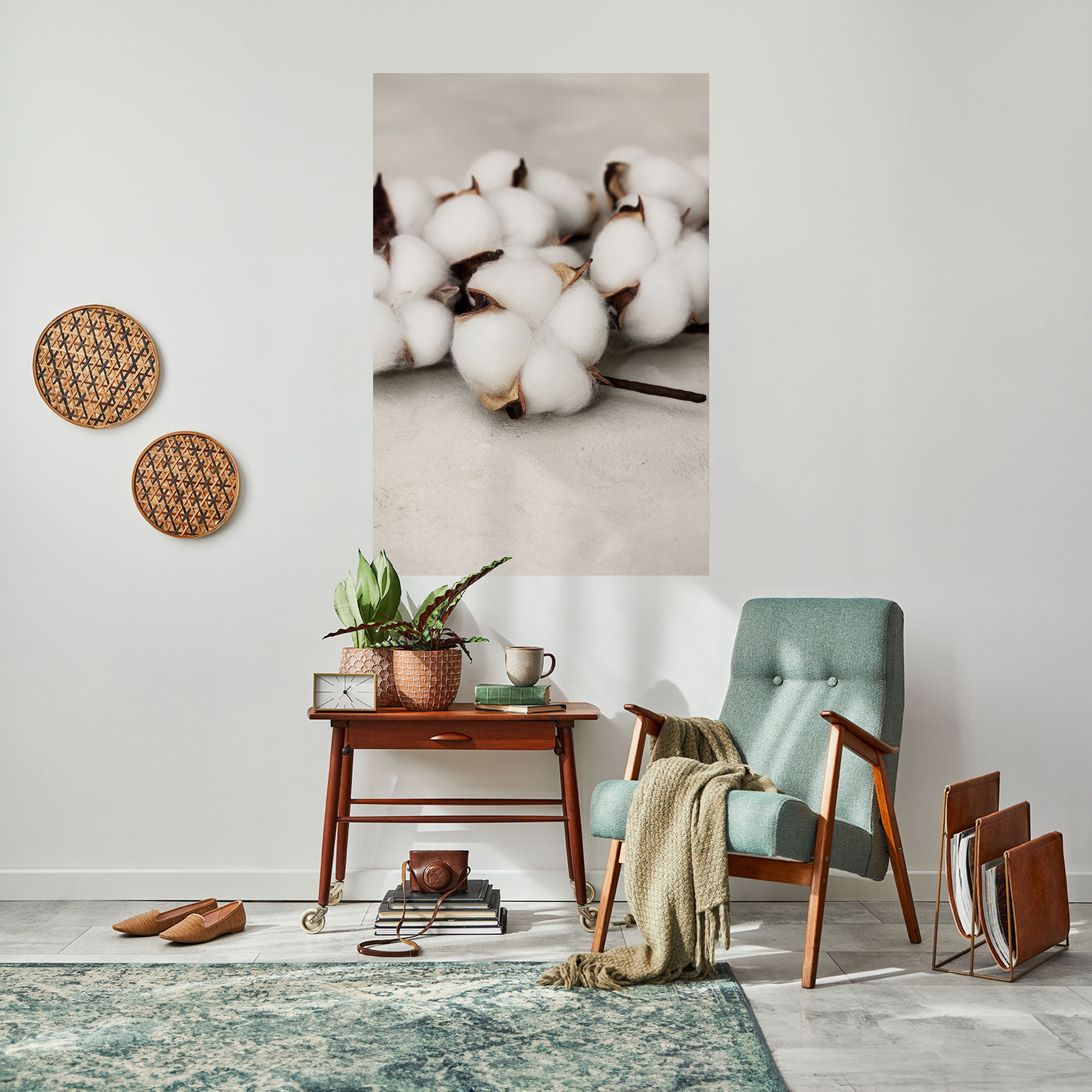 COTTON CLOUDS WHISPERS Naklejka/Plakat pionowy