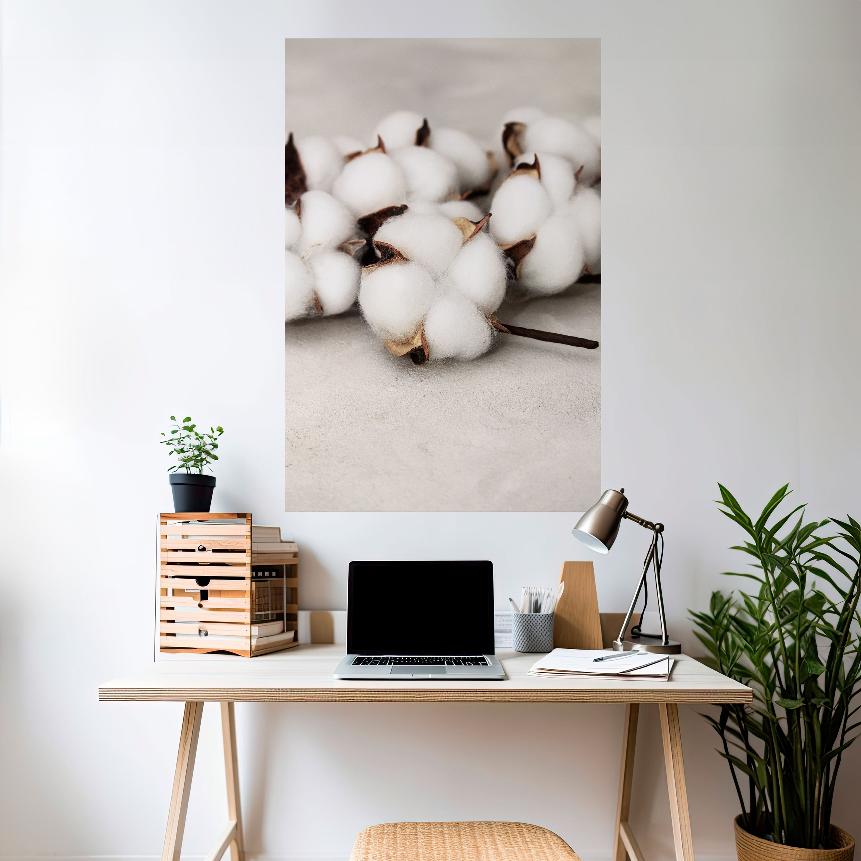 COTTON CLOUDS WHISPERS Naklejka/Plakat pionowy