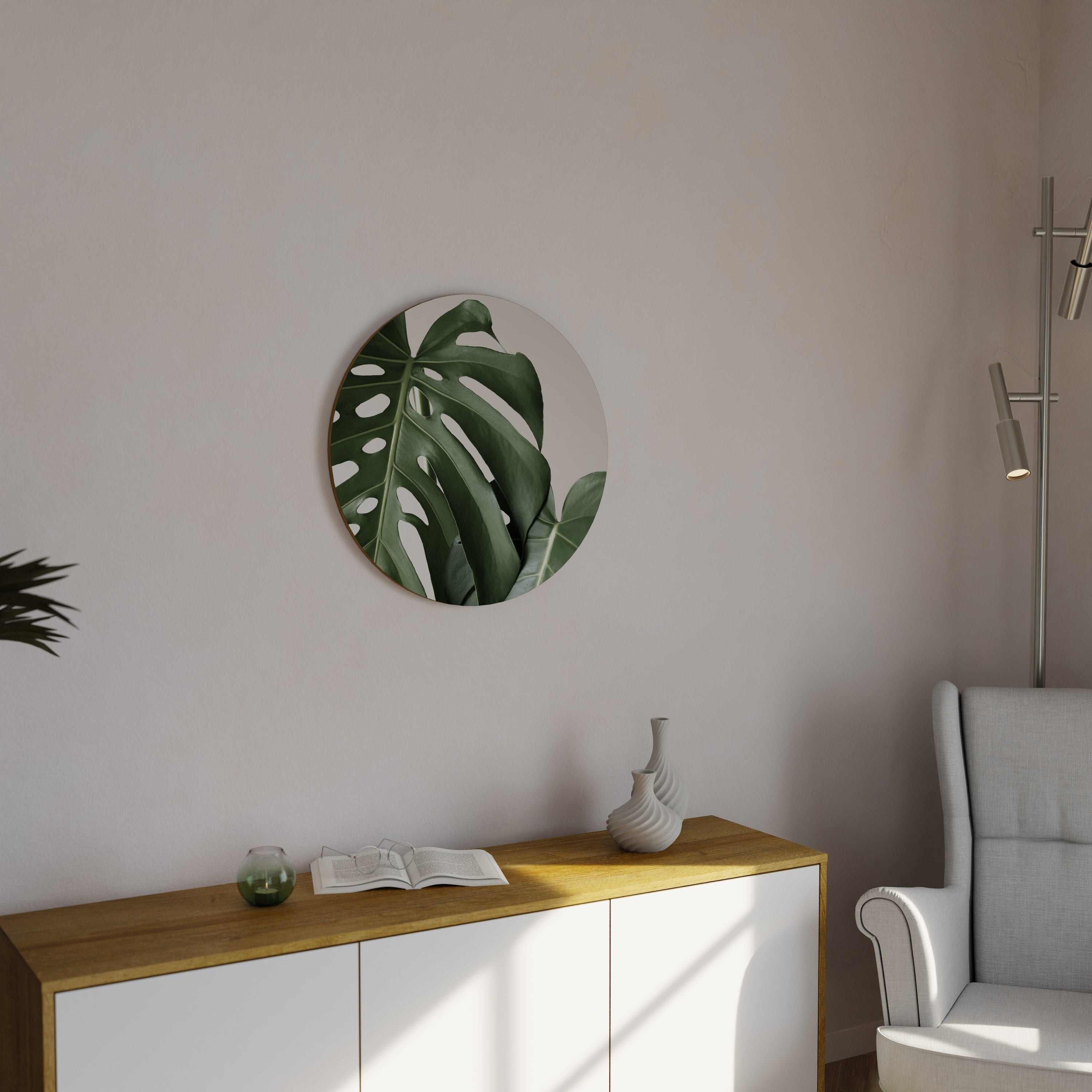 MONSTERA ACCURACY Obraz okrągły