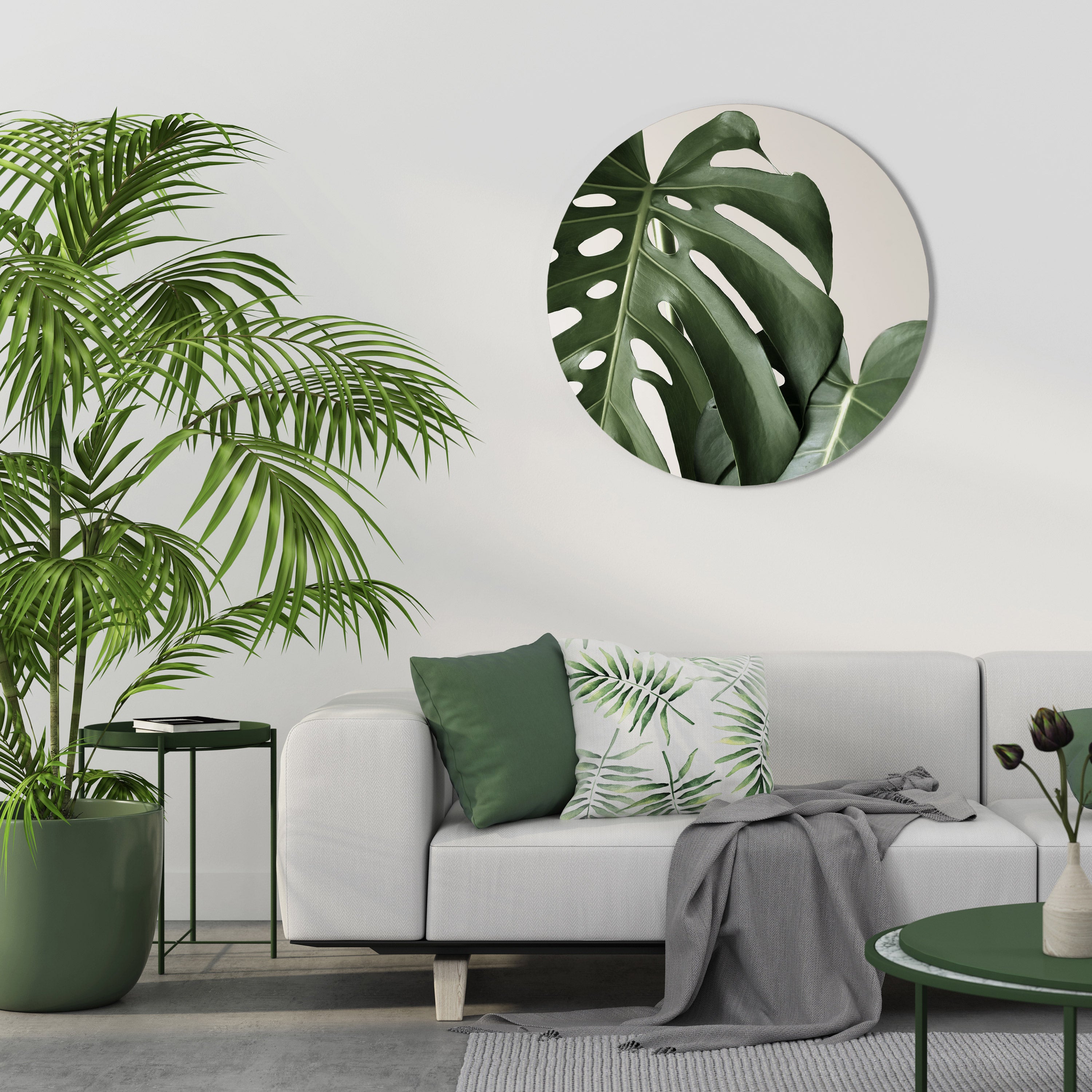 MONSTERA ACCURACY Obraz okrągły