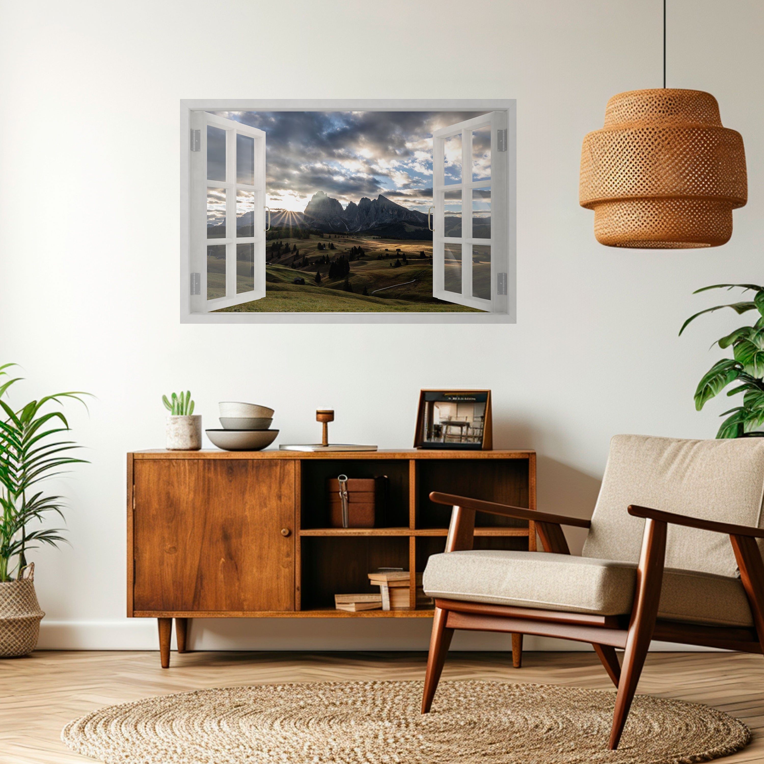 MOUNTAIN VIEWPORT Naklejka/Plakat poziomy