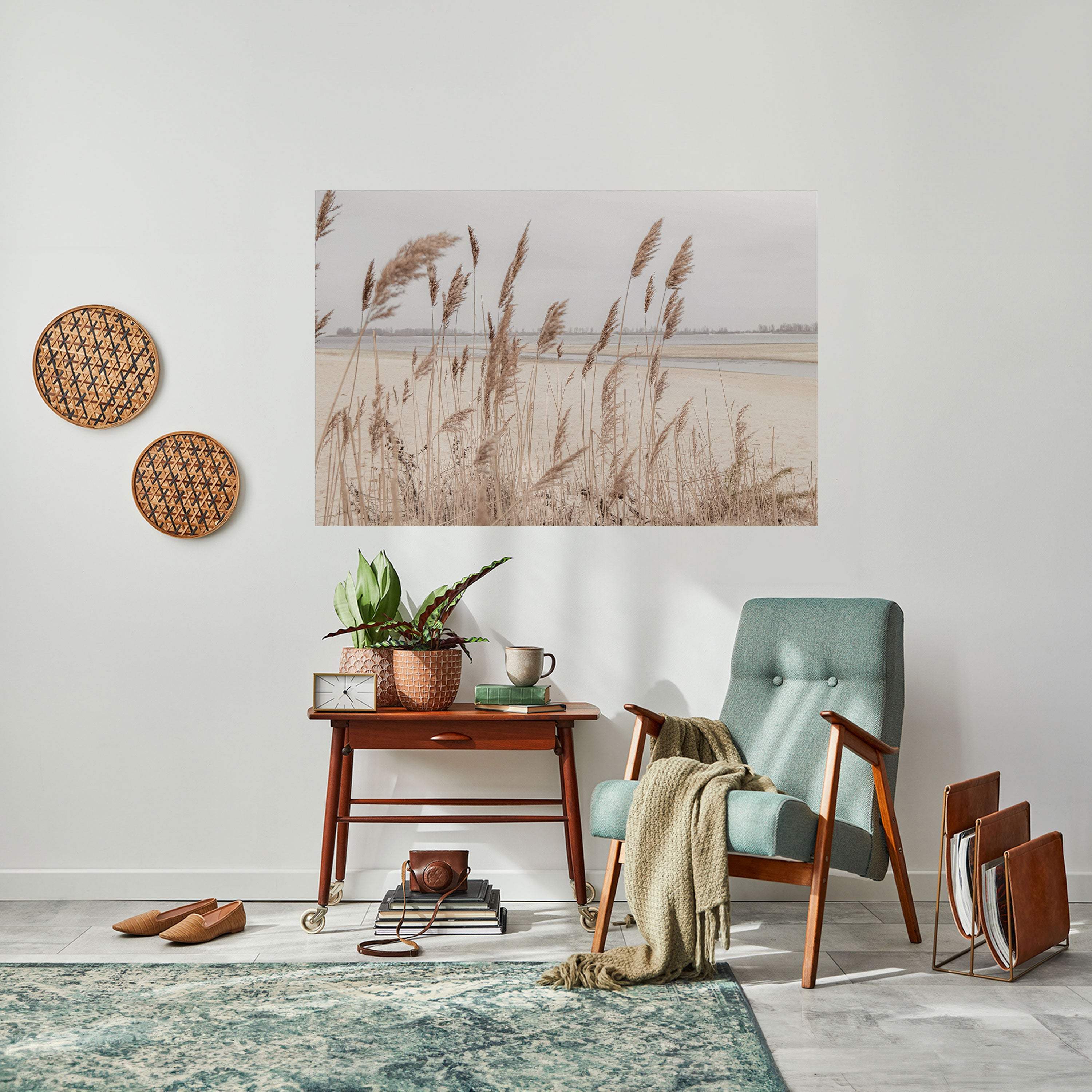BREEZY STRAW HARMONY Naklejka/Plakat poziomy