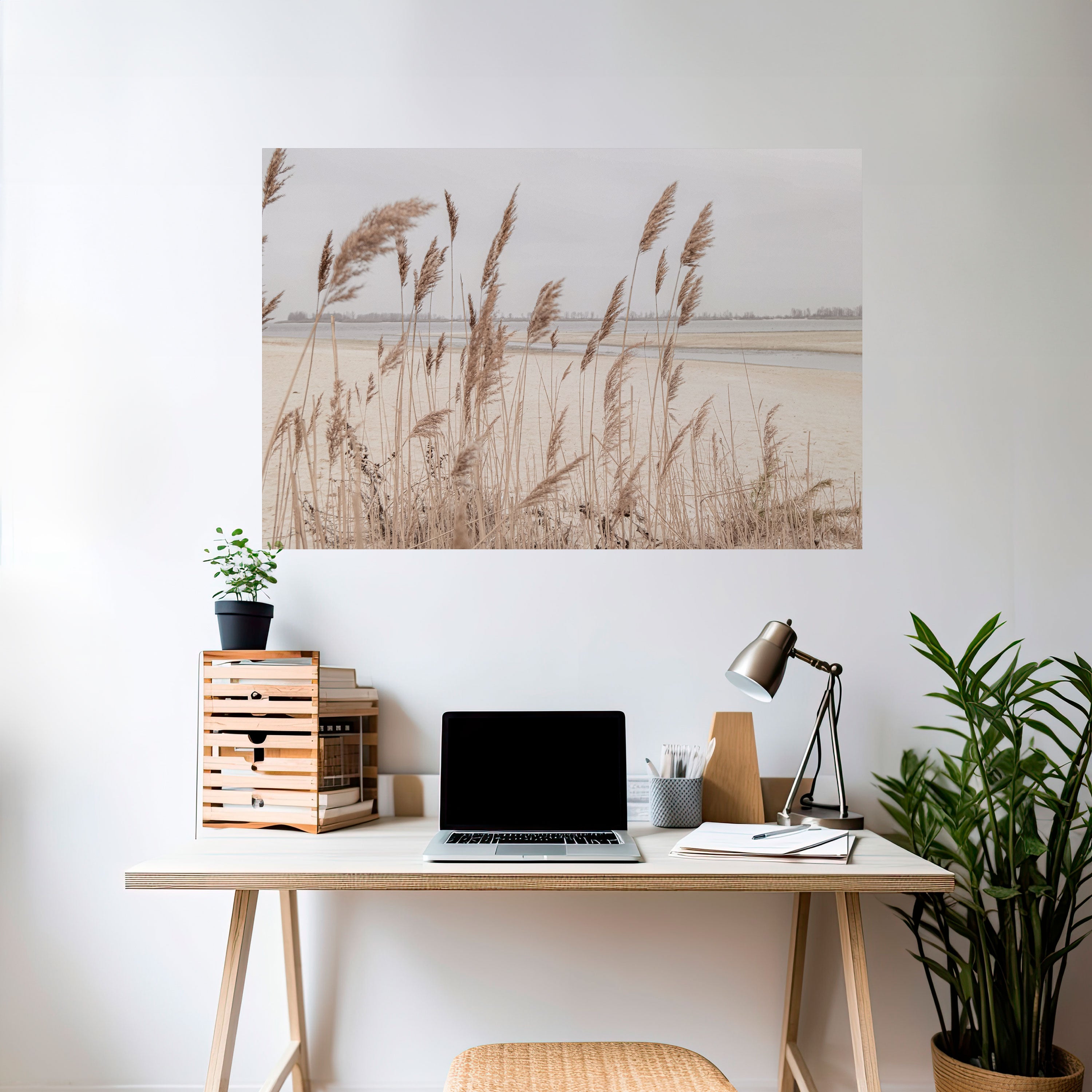 BREEZY STRAW HARMONY Naklejka/Plakat poziomy