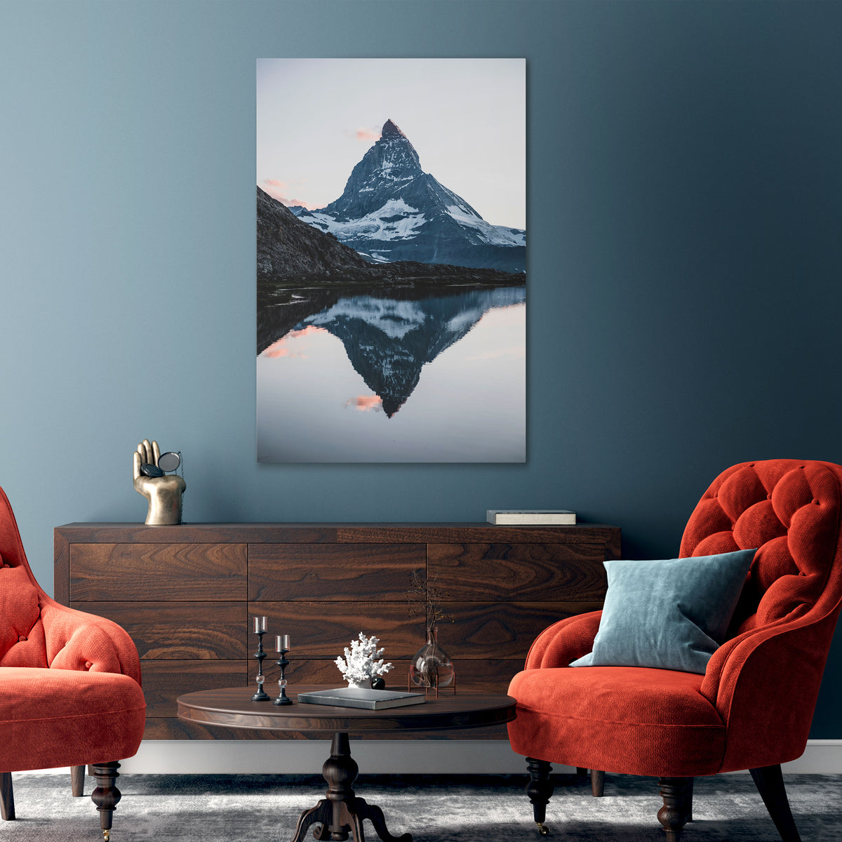 MEMORY OF MATTERHORN Pionowy obraz na płótnie
