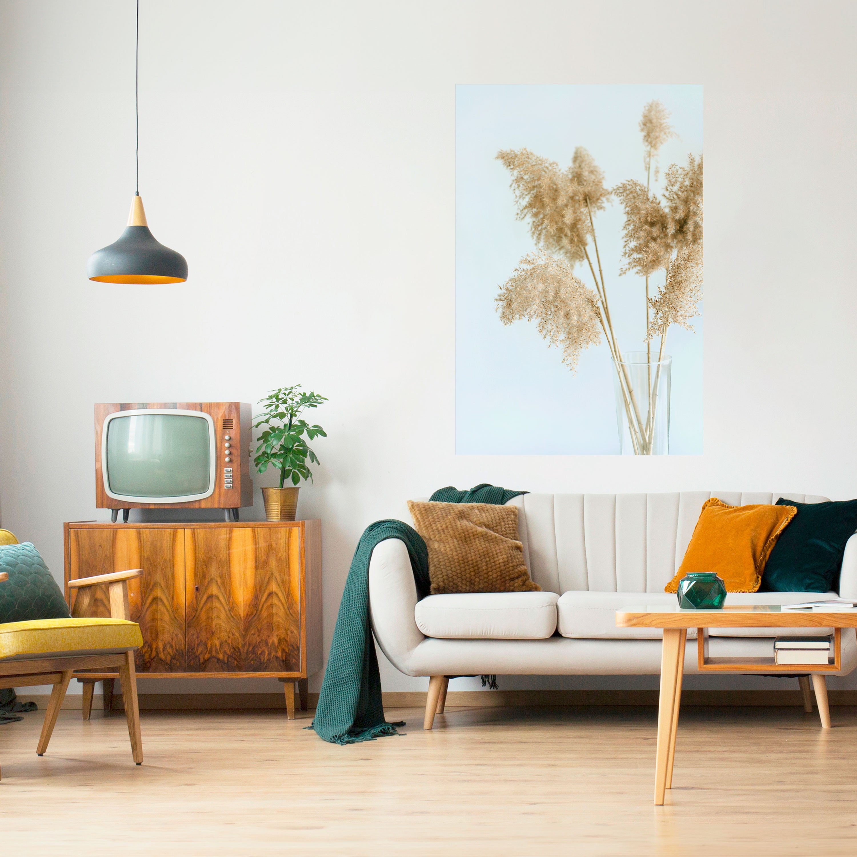 ELEGANT GRASSY SERENITY Naklejka/Plakat pionowy