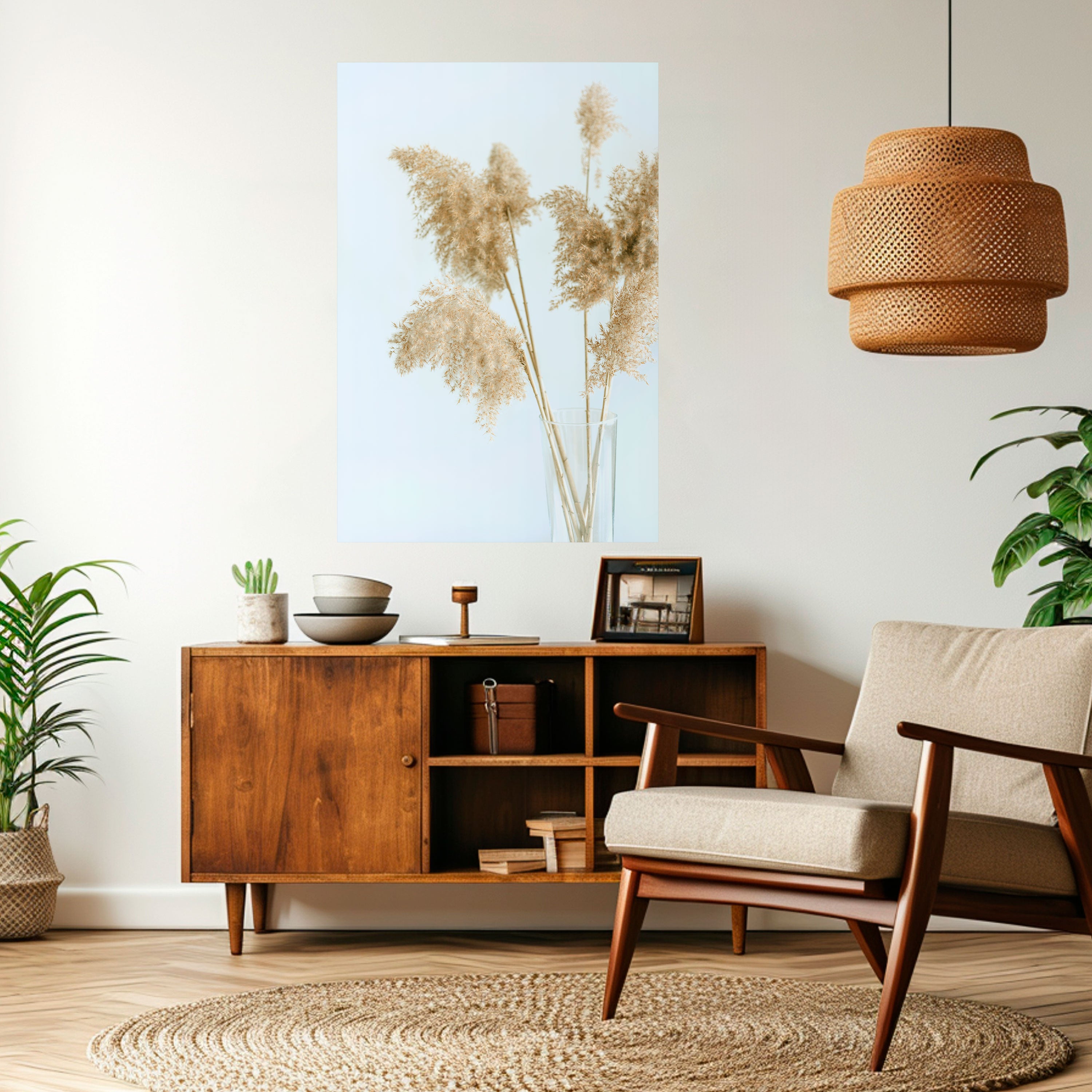 ELEGANT GRASSY SERENITY Naklejka/Plakat pionowy
