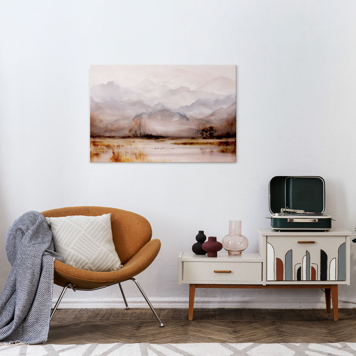 MISTY HORIZONS UNVEILED Poziomy obraz na płótnie