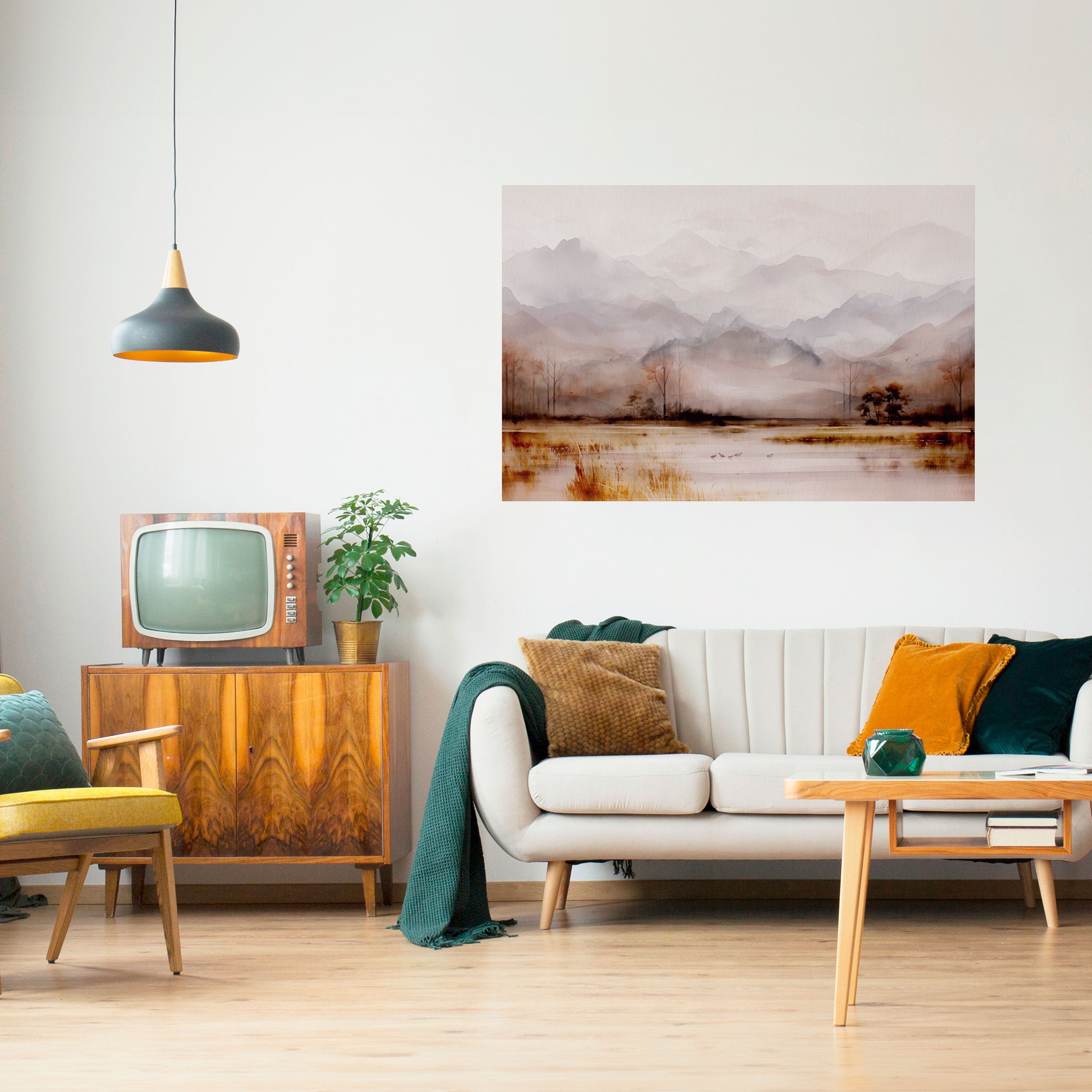 MISTY HORIZONS UNVEILED Naklejka/Plakat poziomy