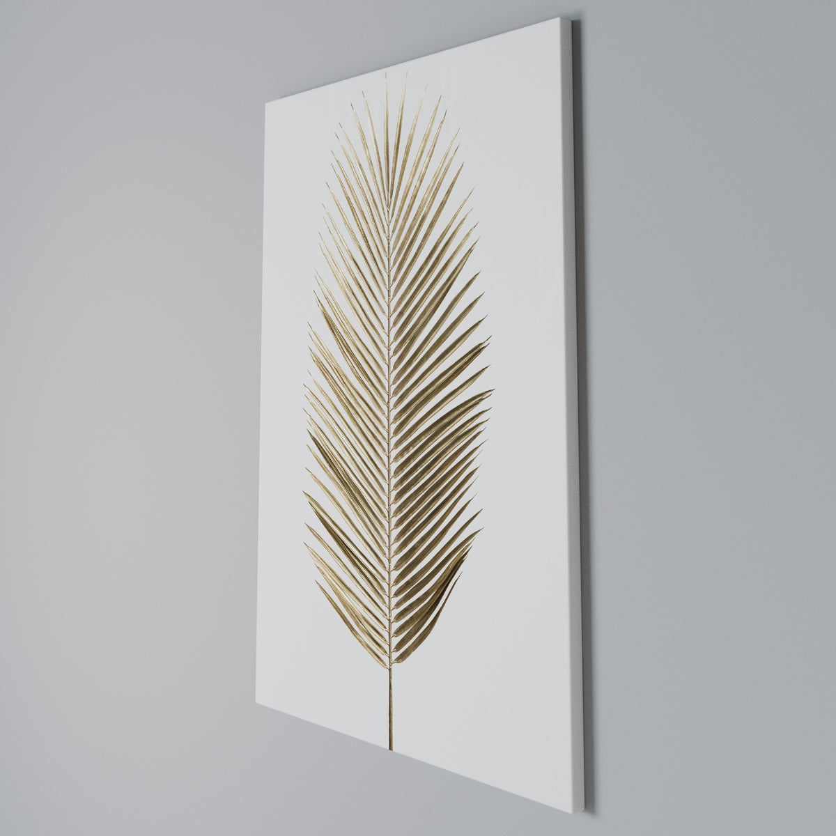 GOLDEN PALM ELEGANCE Pionowy obraz na płótnie