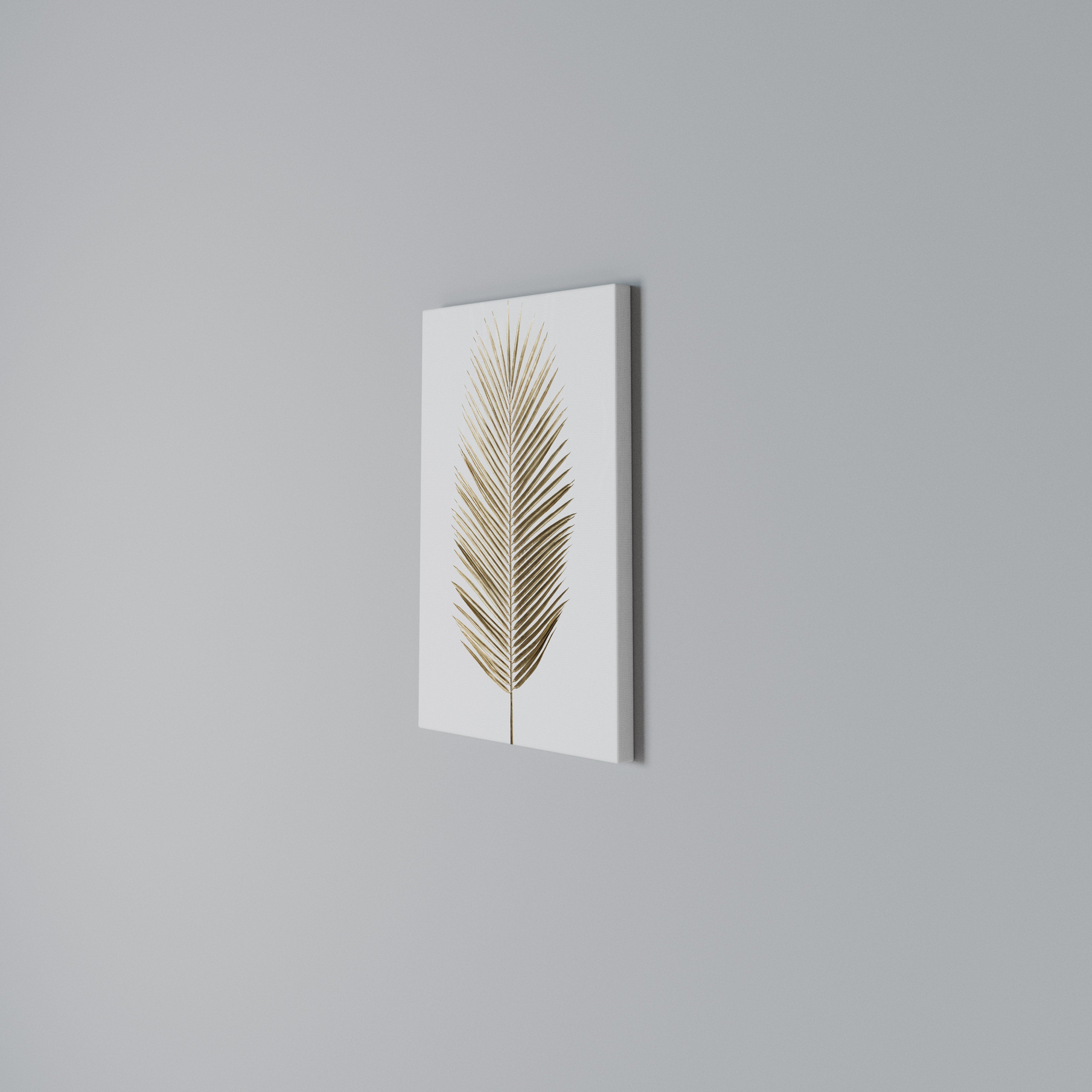 GOLDEN PALM ELEGANCE Pionowy obraz na płótnie