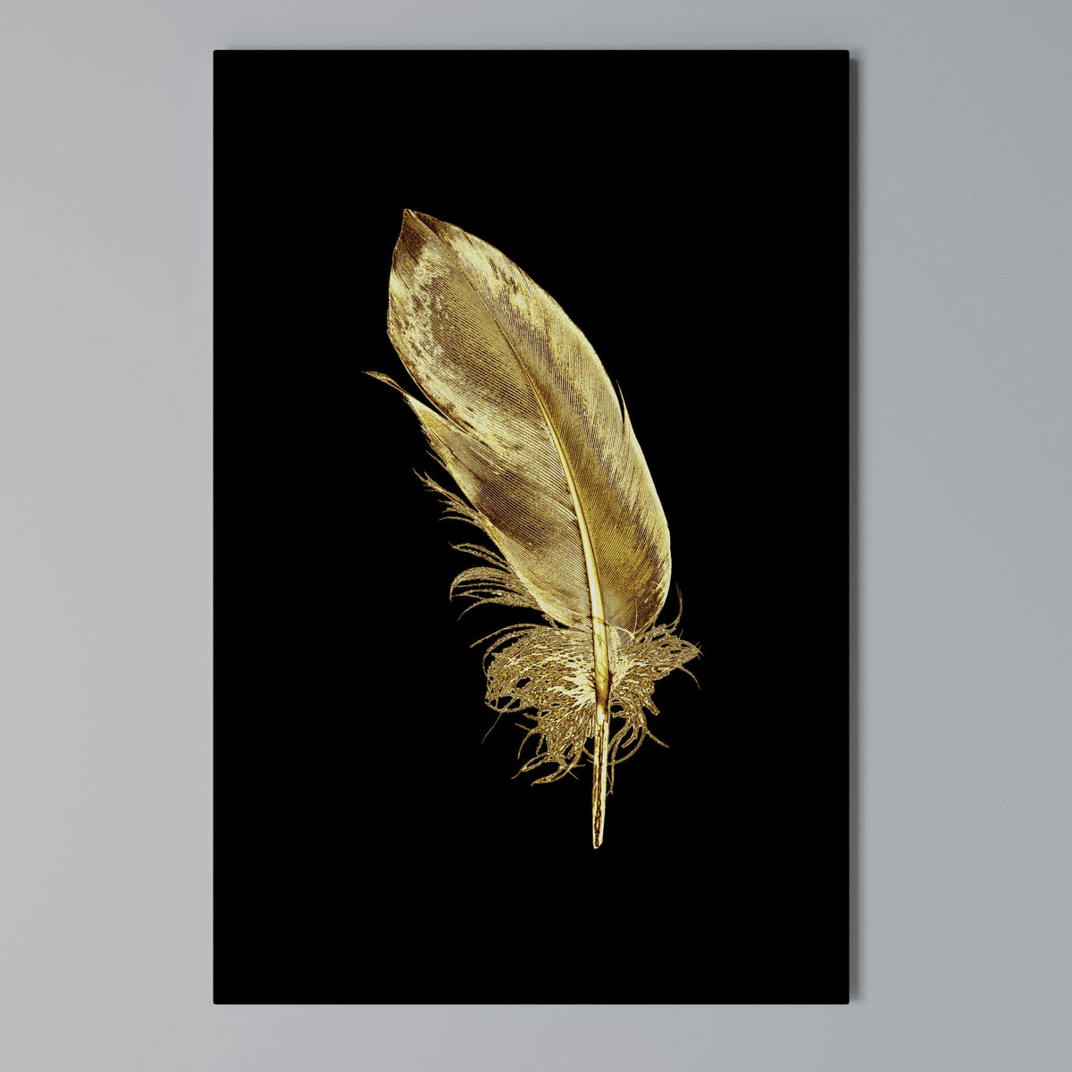 SHIMMERING FEATHER GRACE Pionowy obraz na płótnie