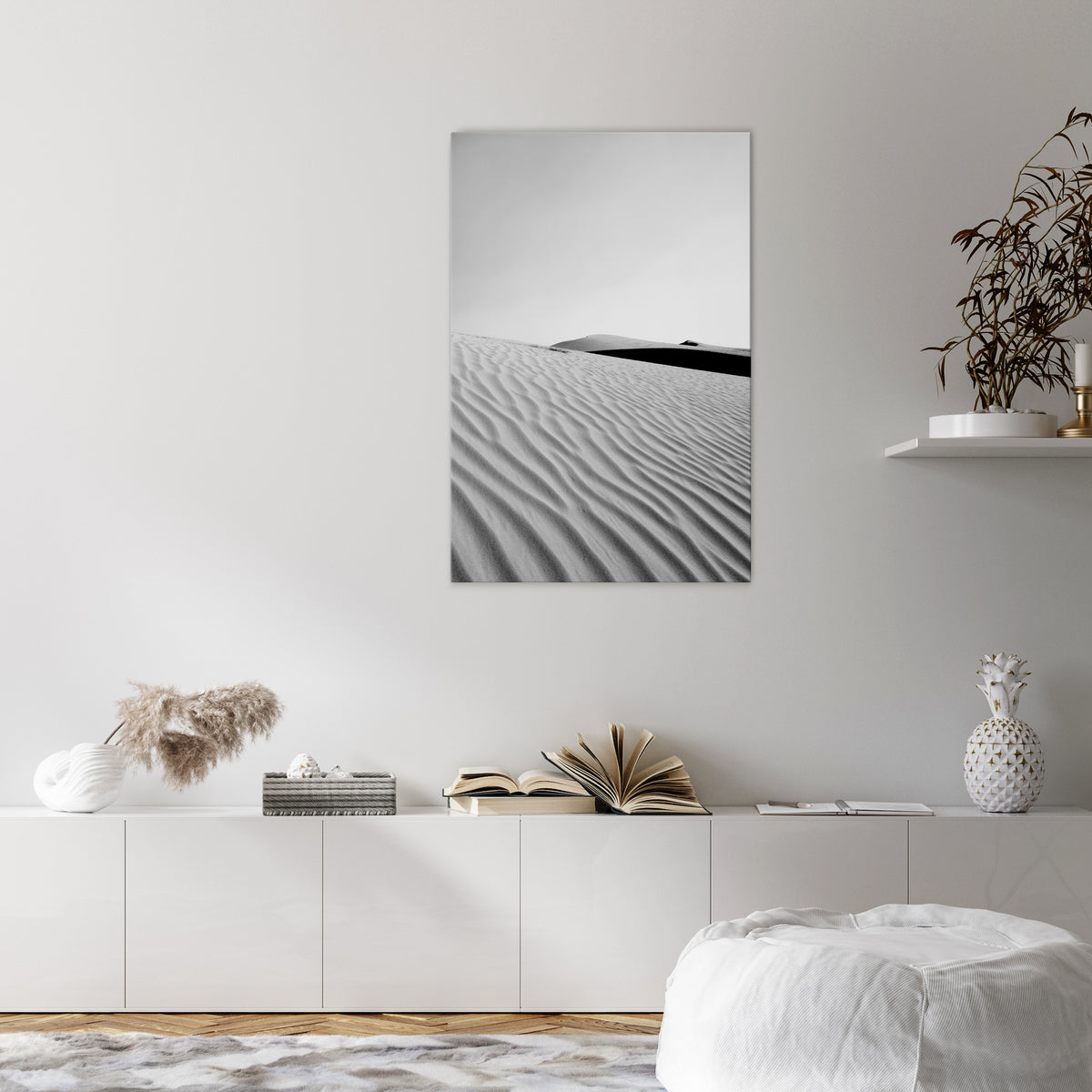 SAND INFINITY Pionowy obraz na płótnie