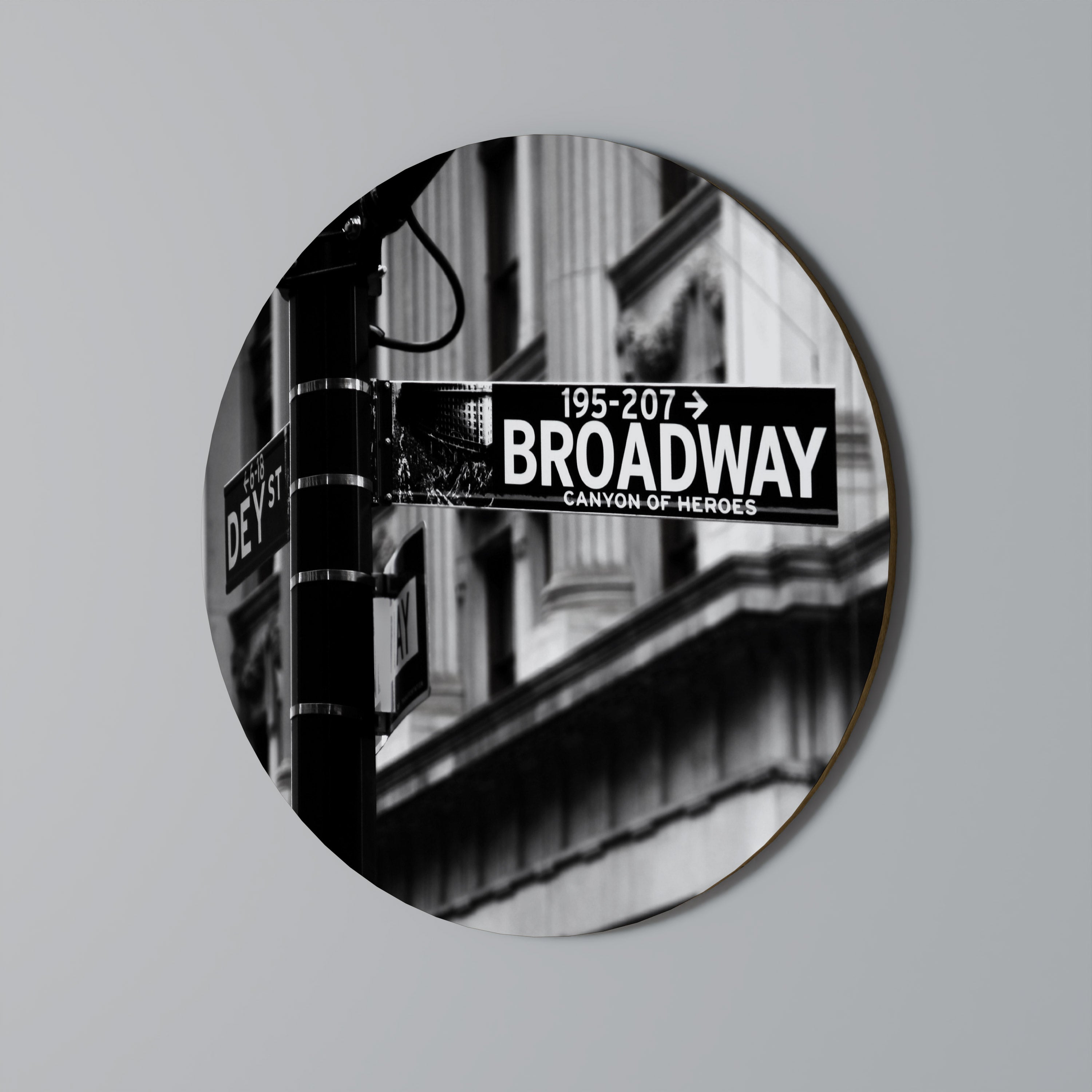 BROADWAY SIGN Obraz okrągły
