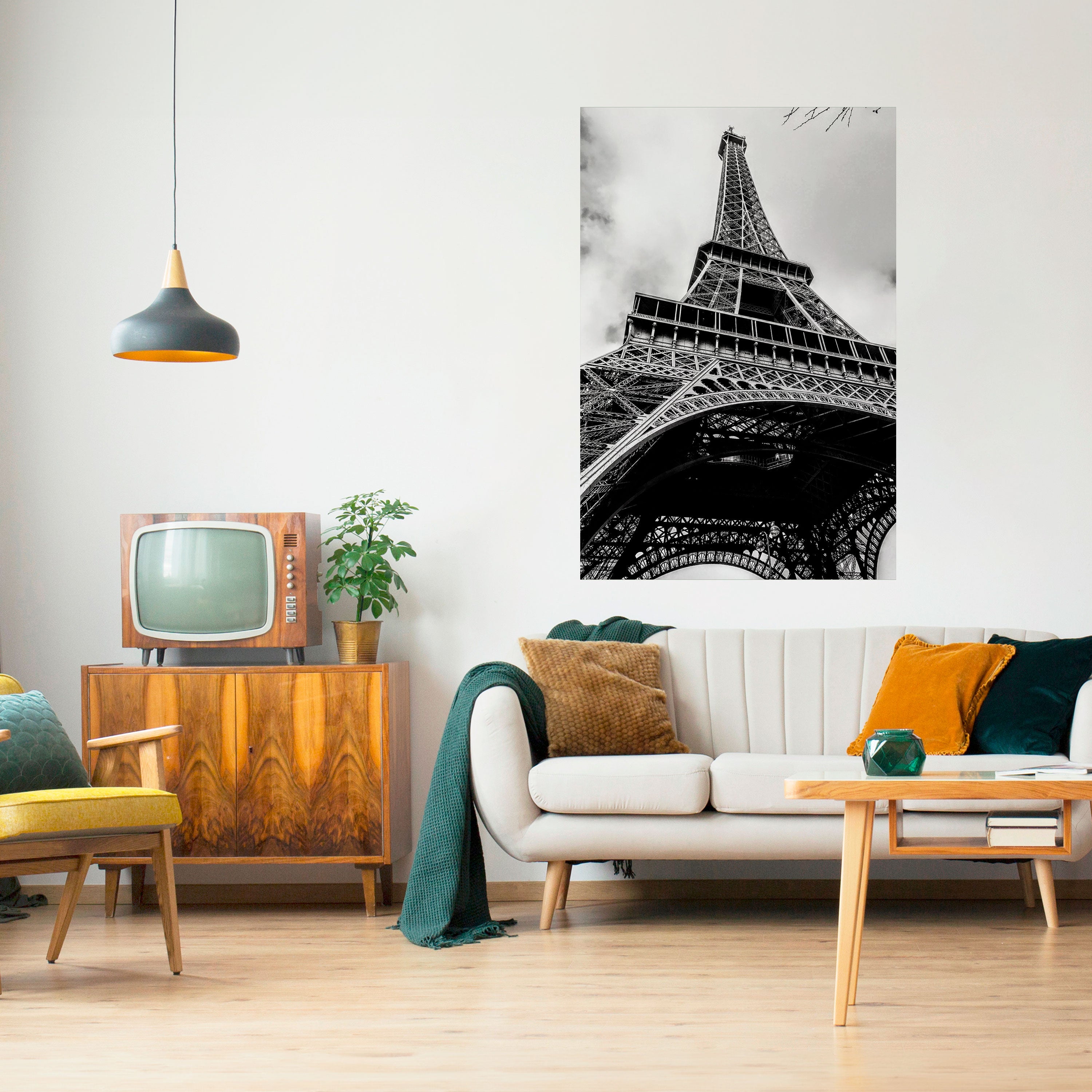 MONOCHROME PARISIAN ICON Naklejka/Plakat pionowy