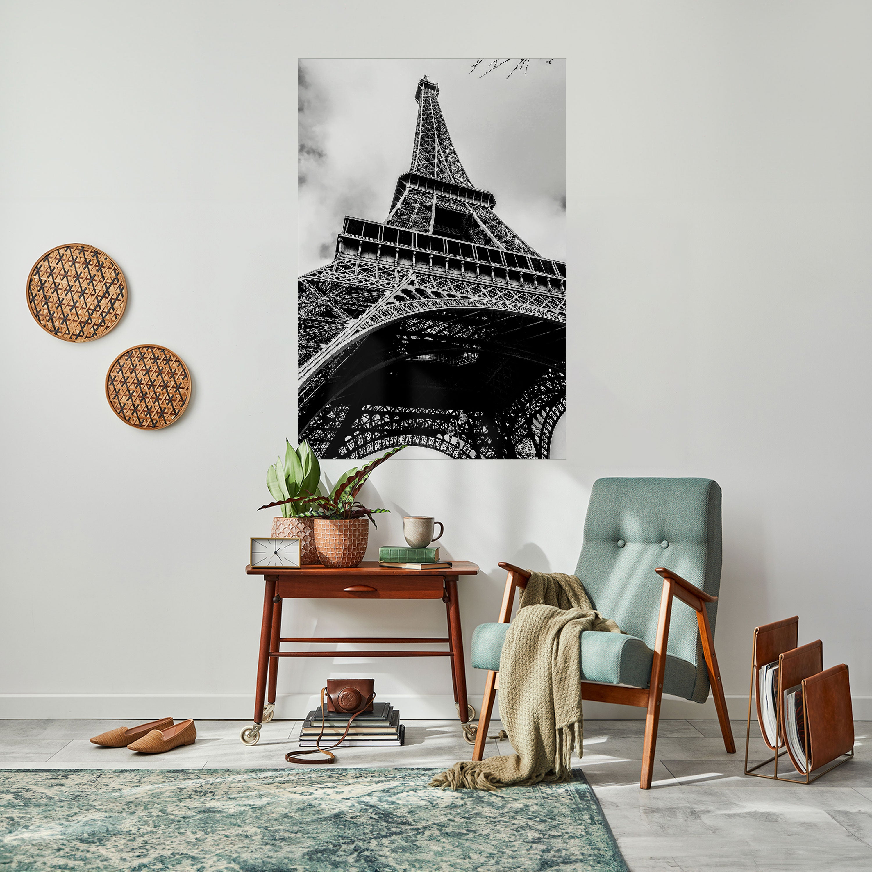 MONOCHROME PARISIAN ICON Naklejka/Plakat pionowy