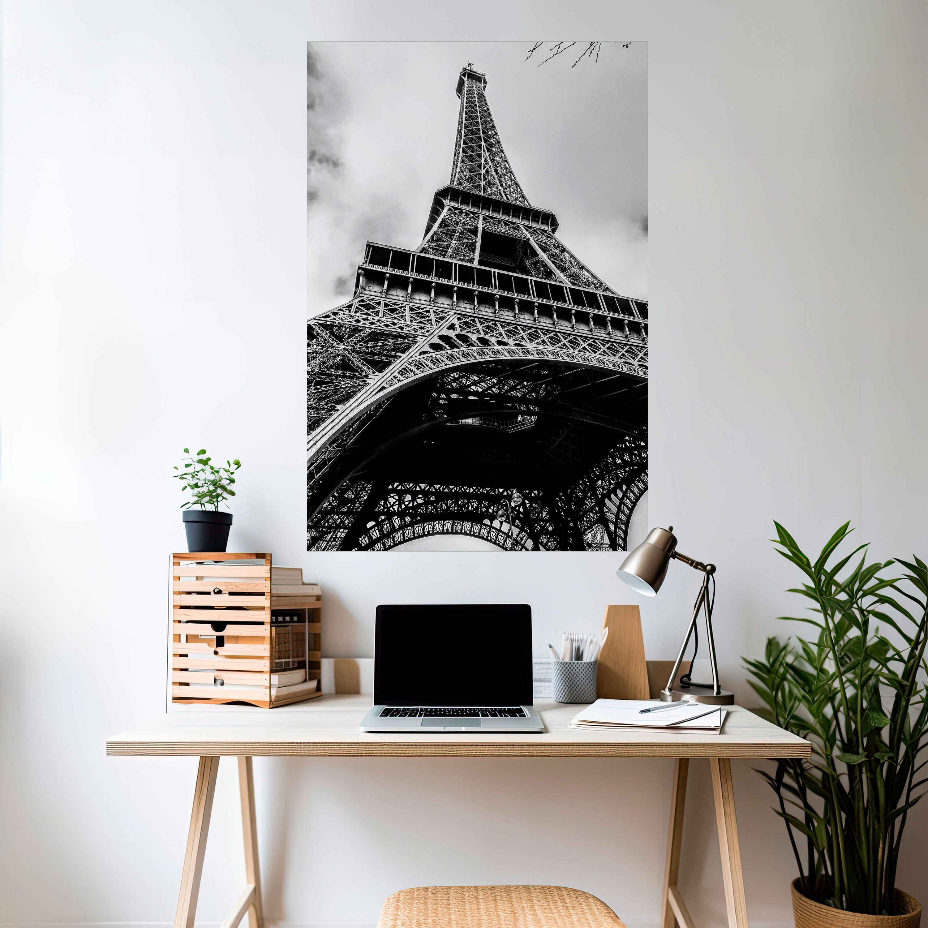 MONOCHROME PARISIAN ICON Naklejka/Plakat pionowy