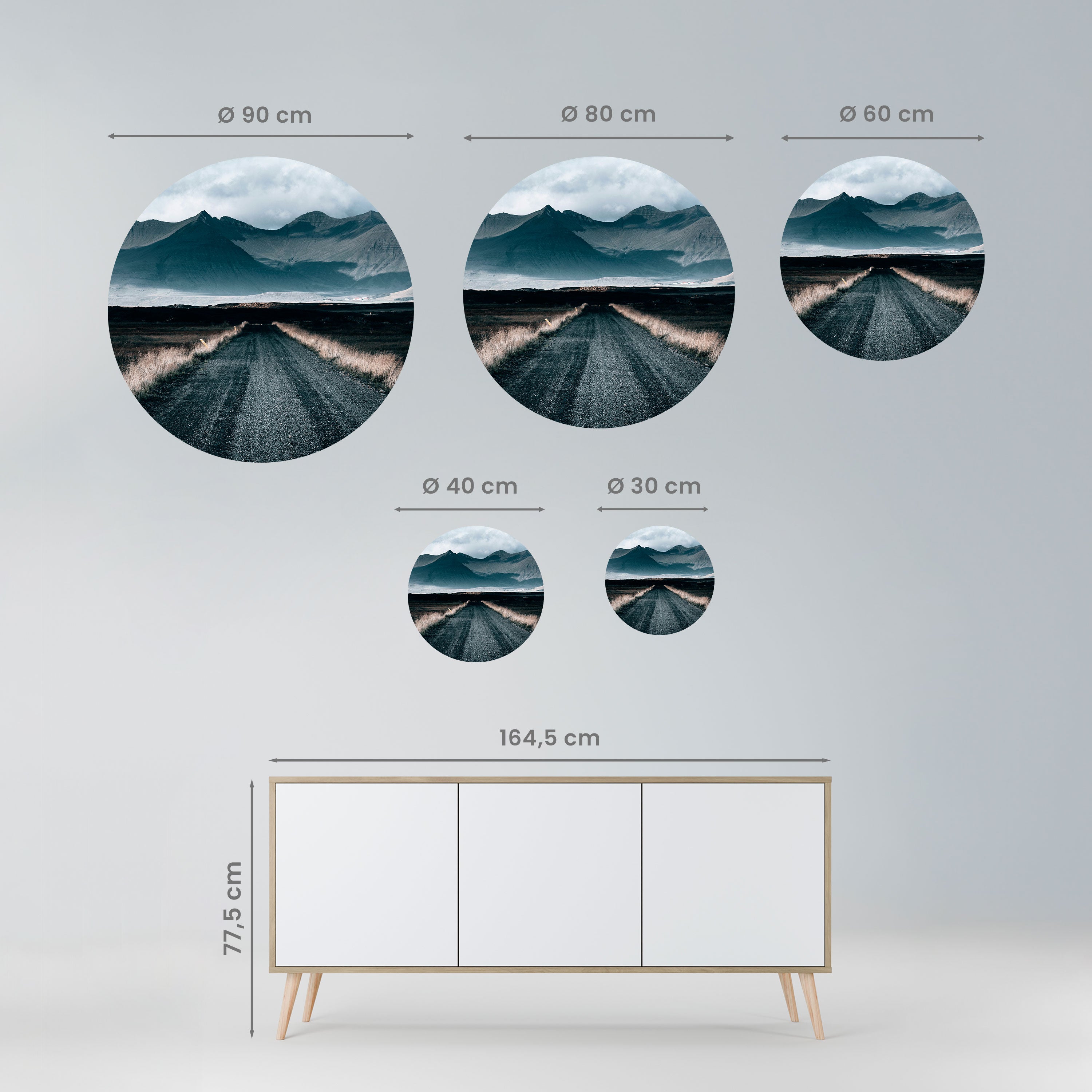 FOGBOUND HEIGHTS Naklejka okrągła