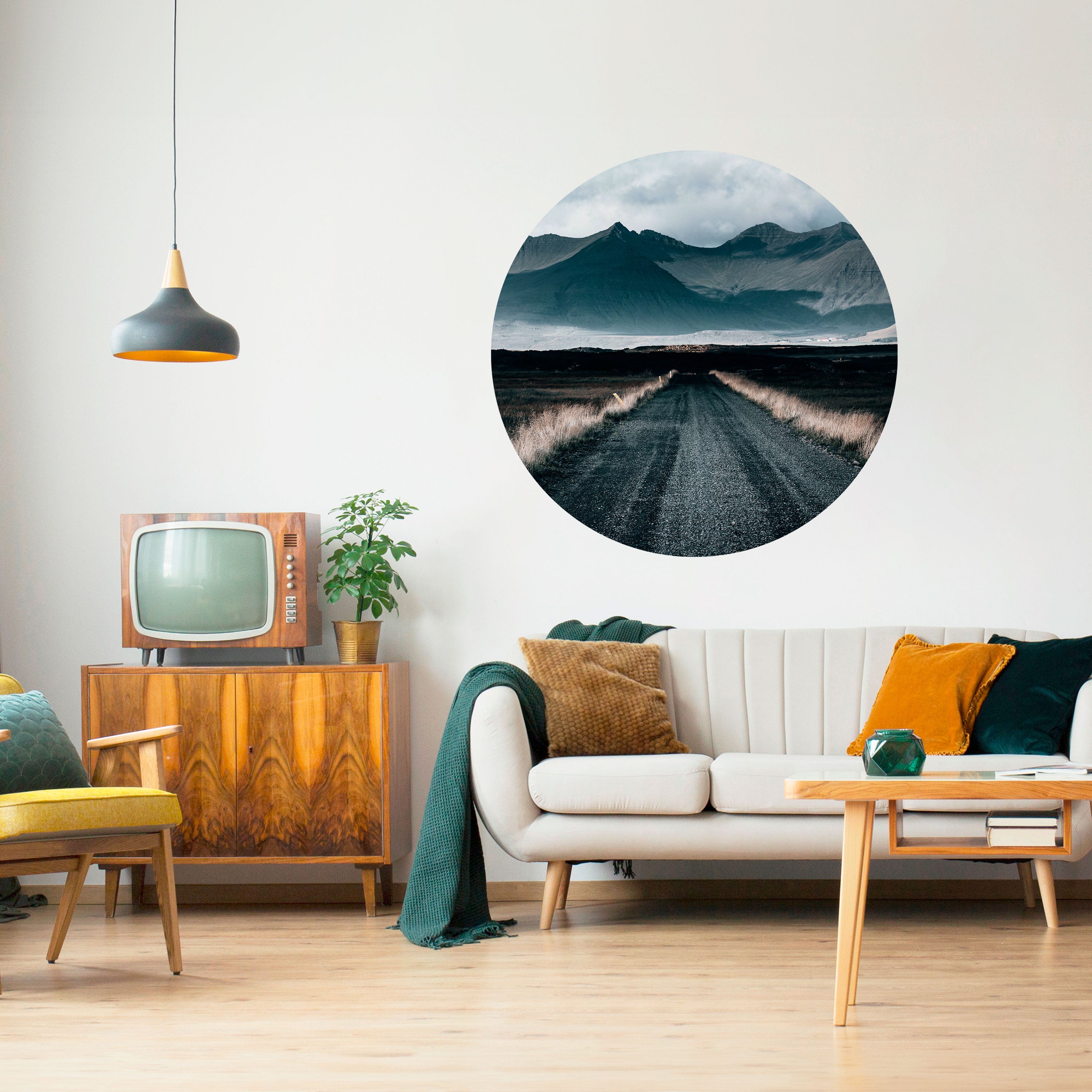 FOGBOUND HEIGHTS Naklejka okrągła