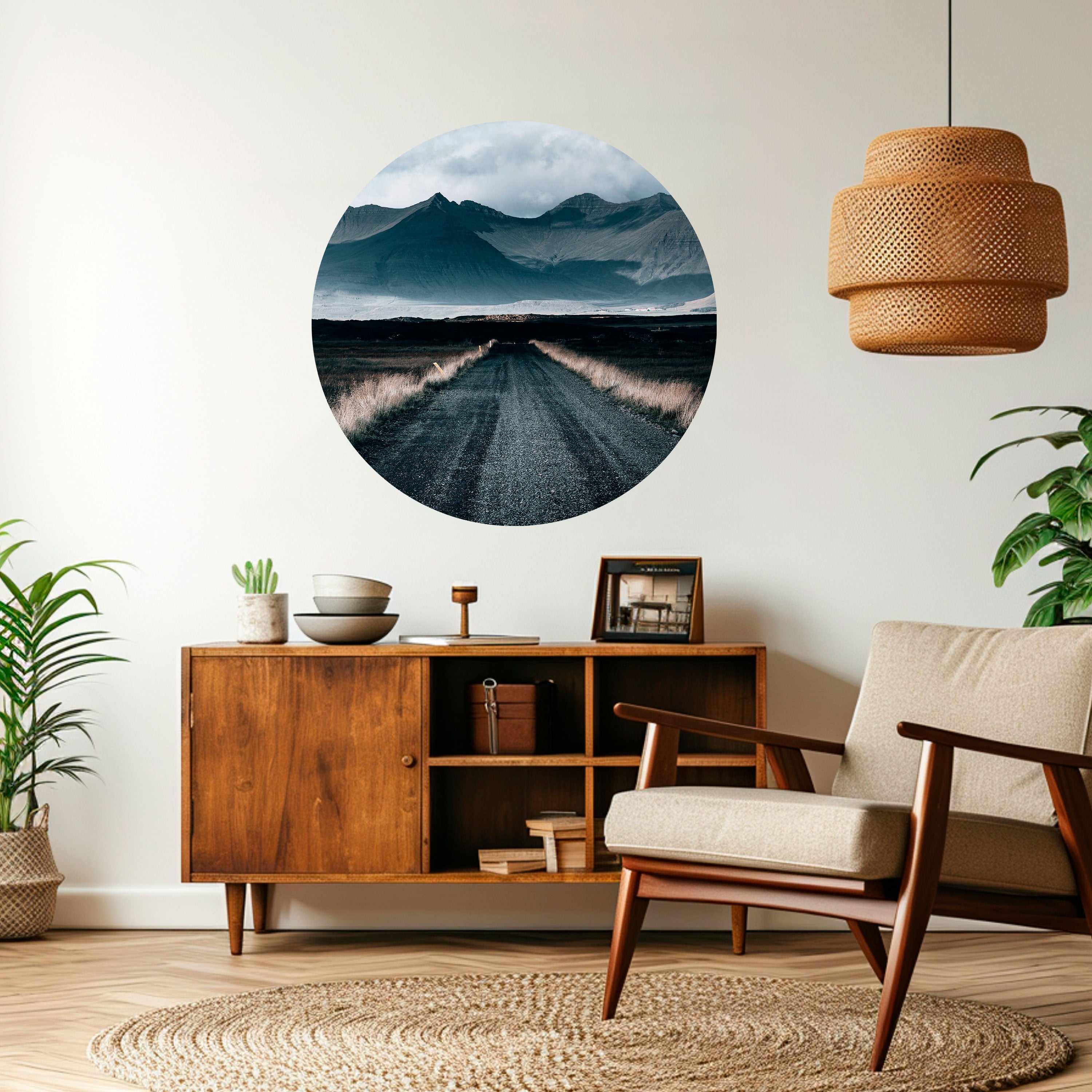 FOGBOUND HEIGHTS Naklejka okrągła