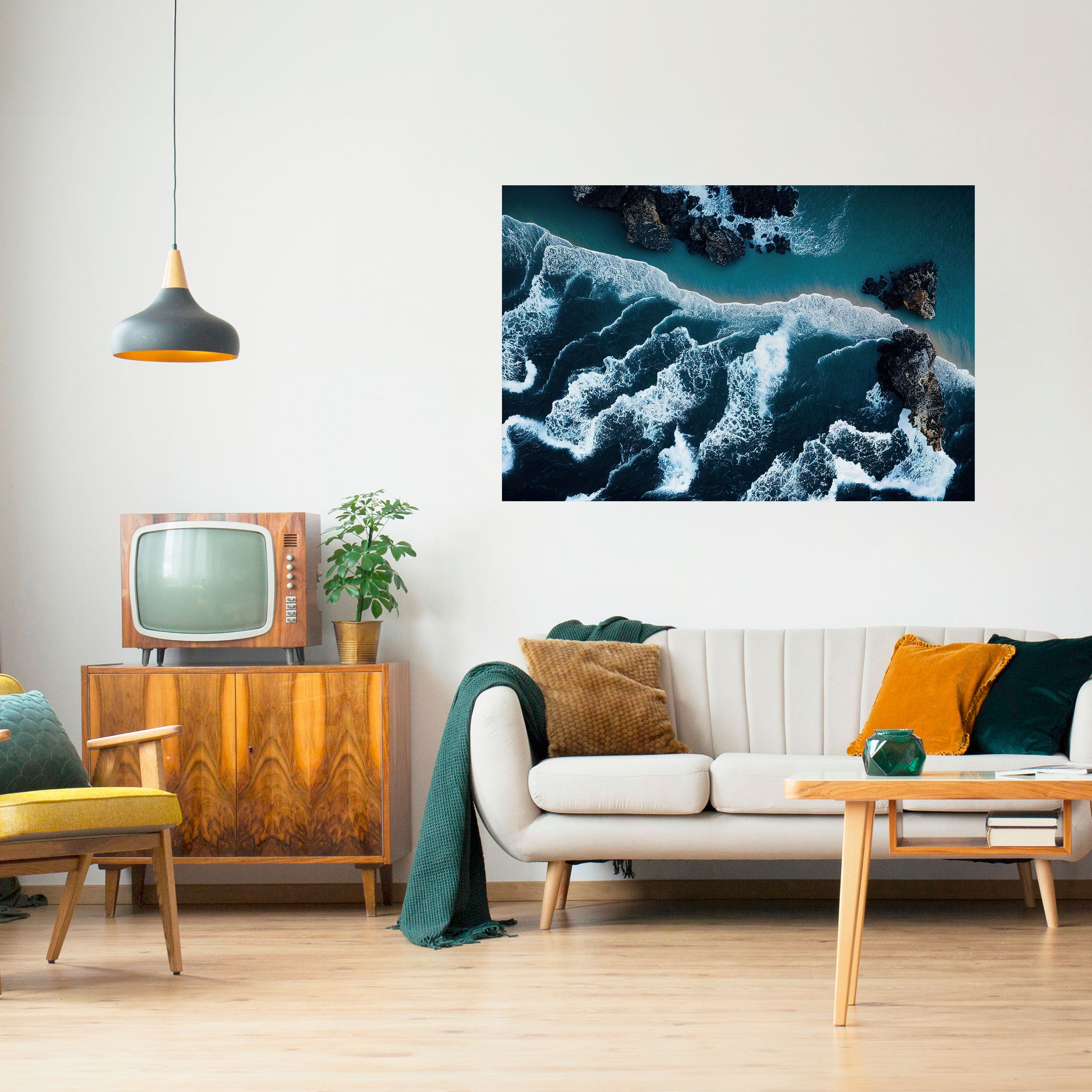 COSMIC COASTLINE Naklejka/Plakat poziomy