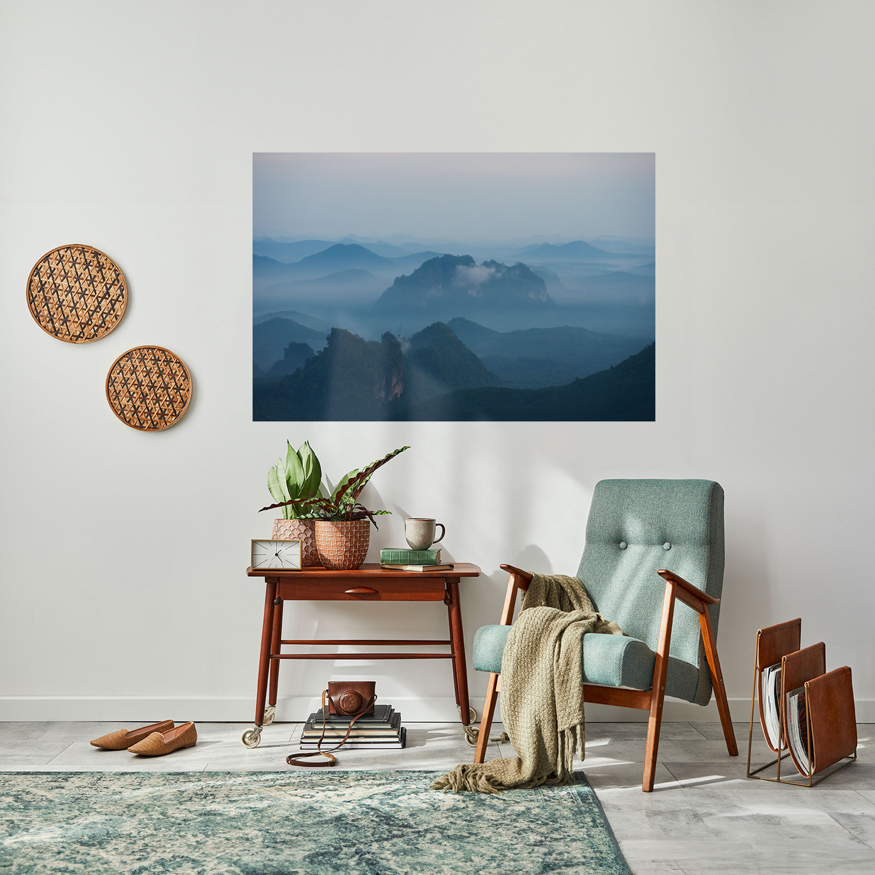 MISTY MOUNTAIN WHISPER Naklejka/Plakat poziomy