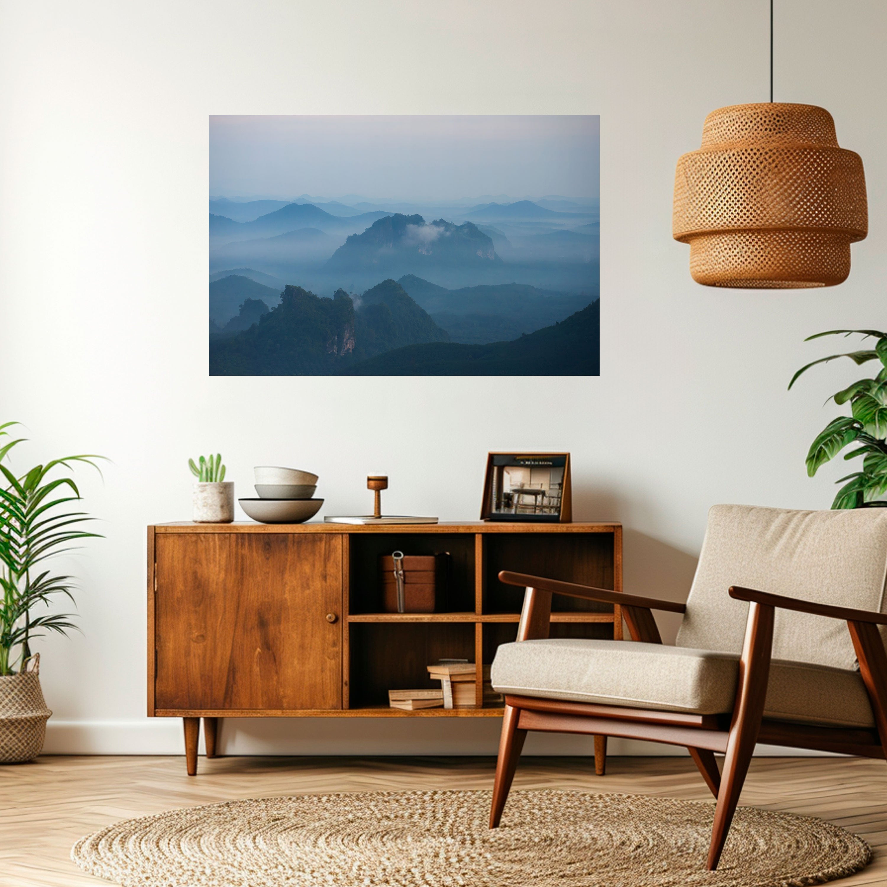 MISTY MOUNTAIN WHISPER Naklejka/Plakat poziomy