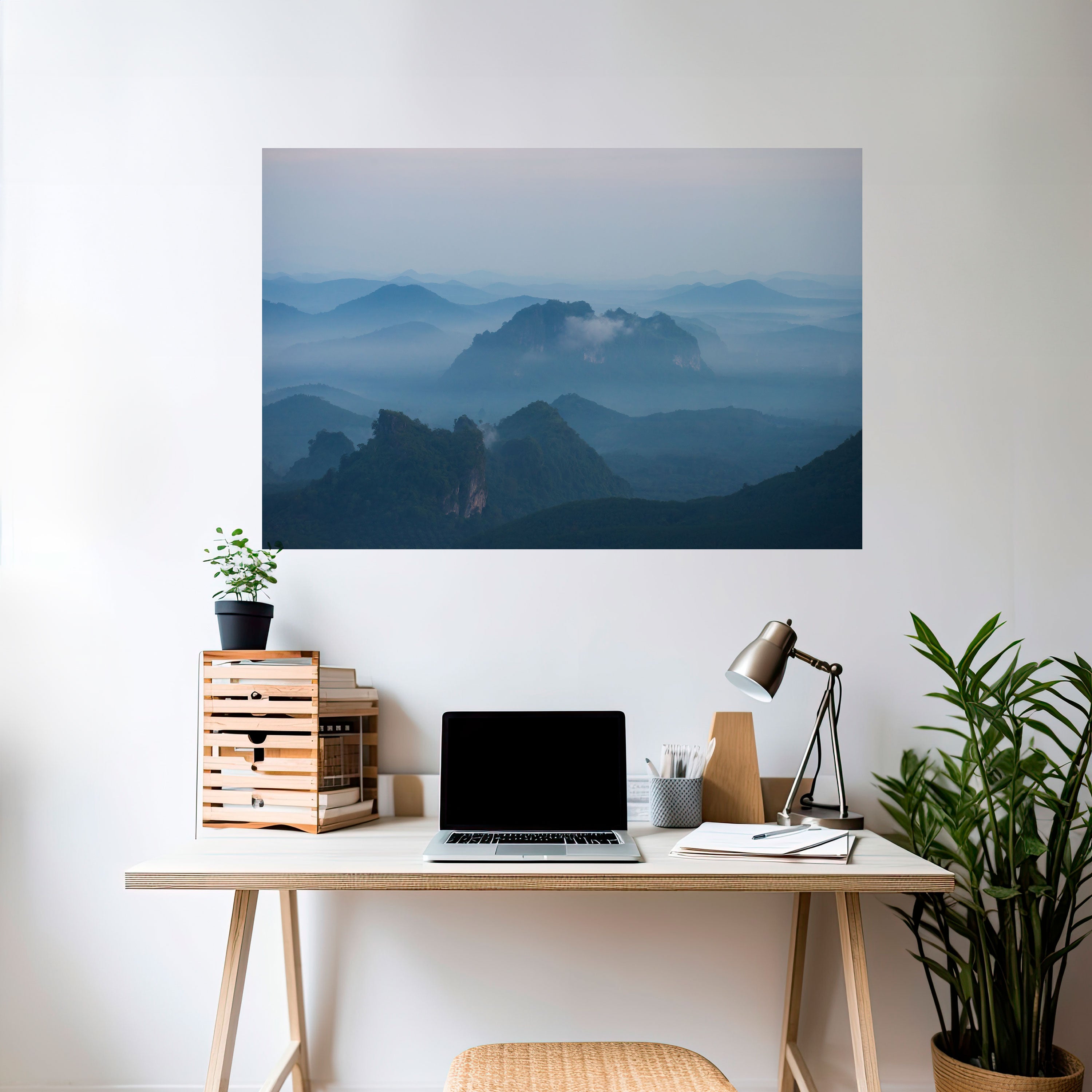 MISTY MOUNTAIN WHISPER Naklejka/Plakat poziomy