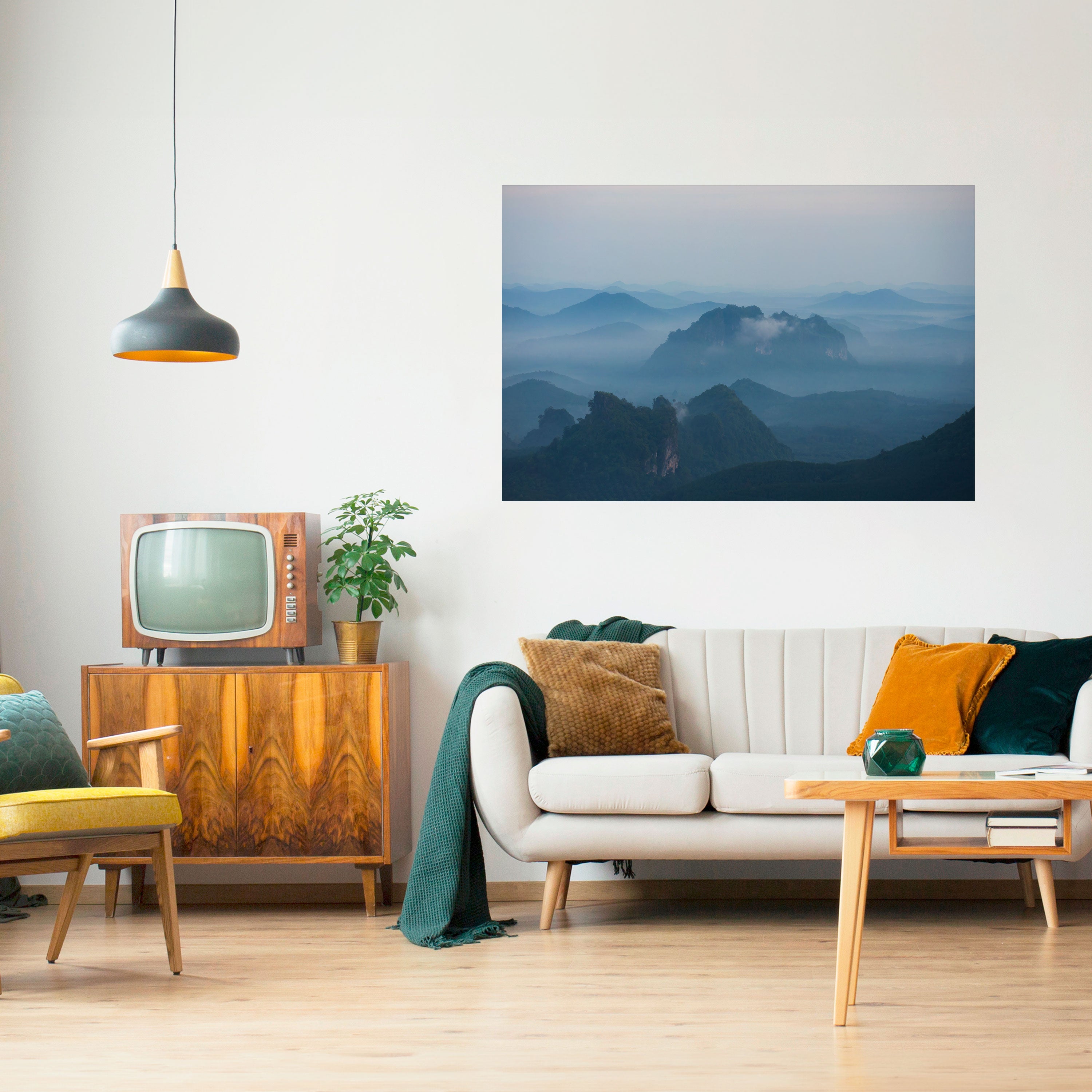 MISTY MOUNTAIN WHISPER Naklejka/Plakat poziomy