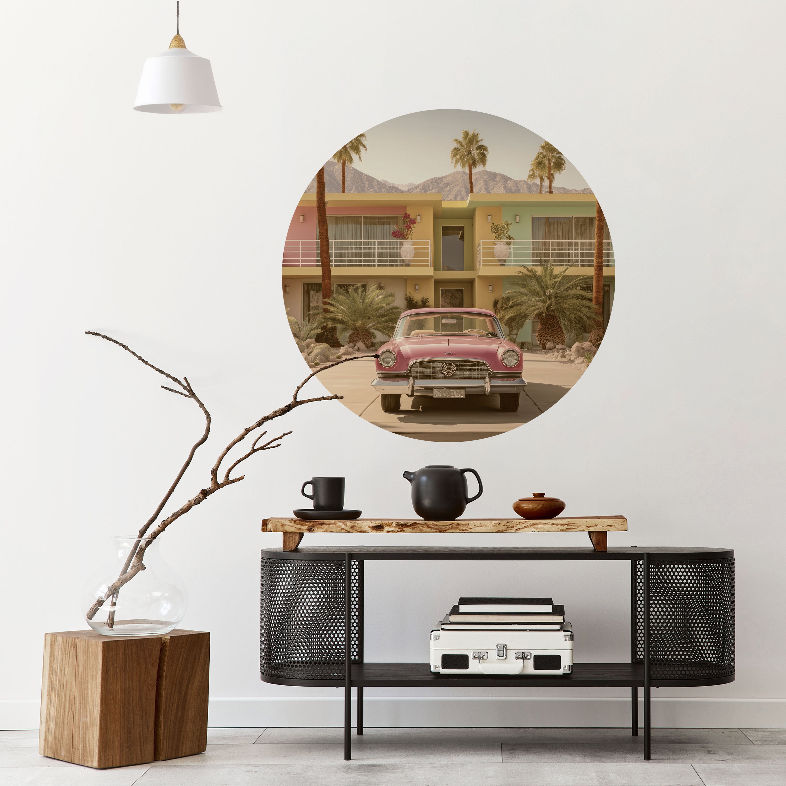 CALIFORNIAN STYLE Naklejka okrągła