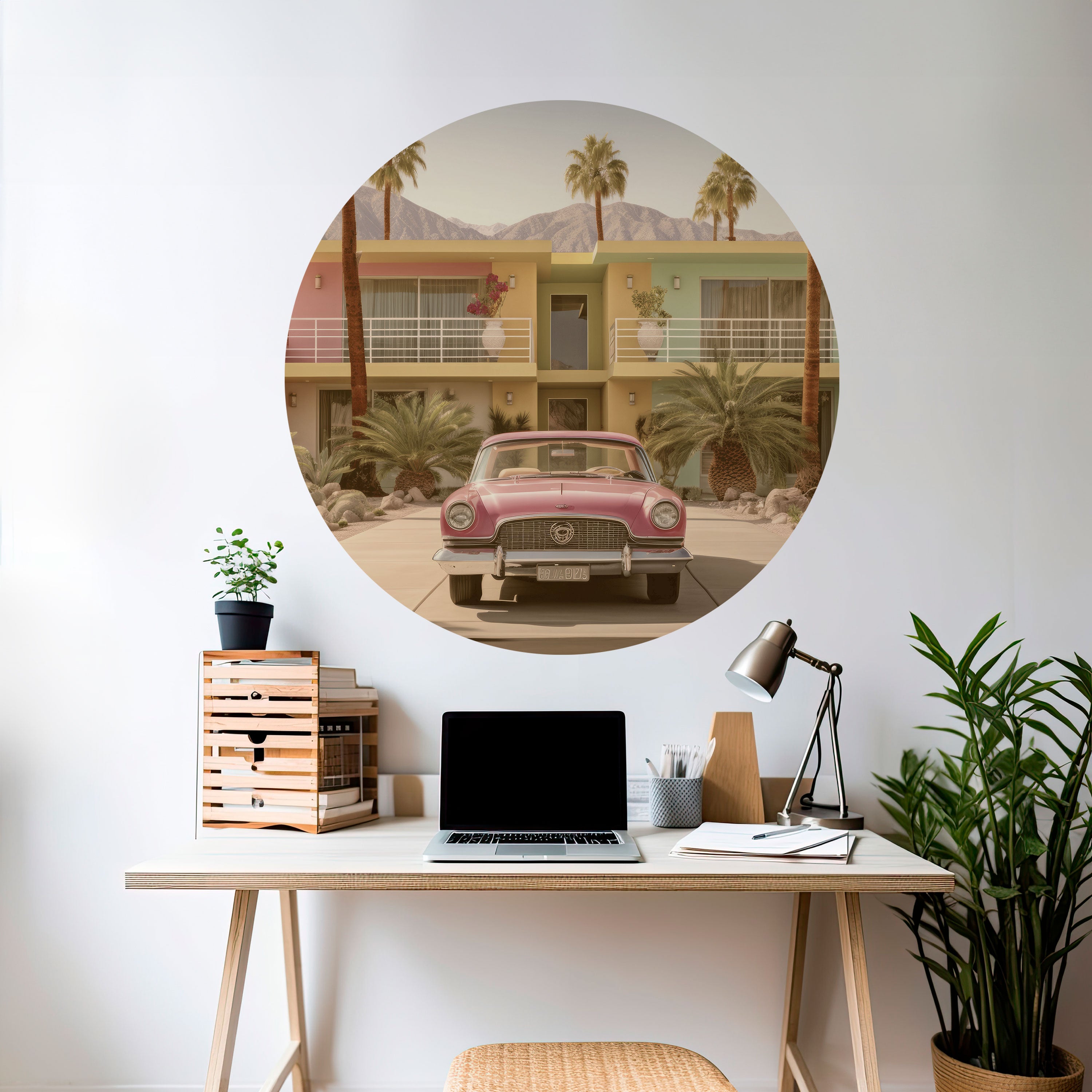 CALIFORNIAN STYLE Naklejka okrągła