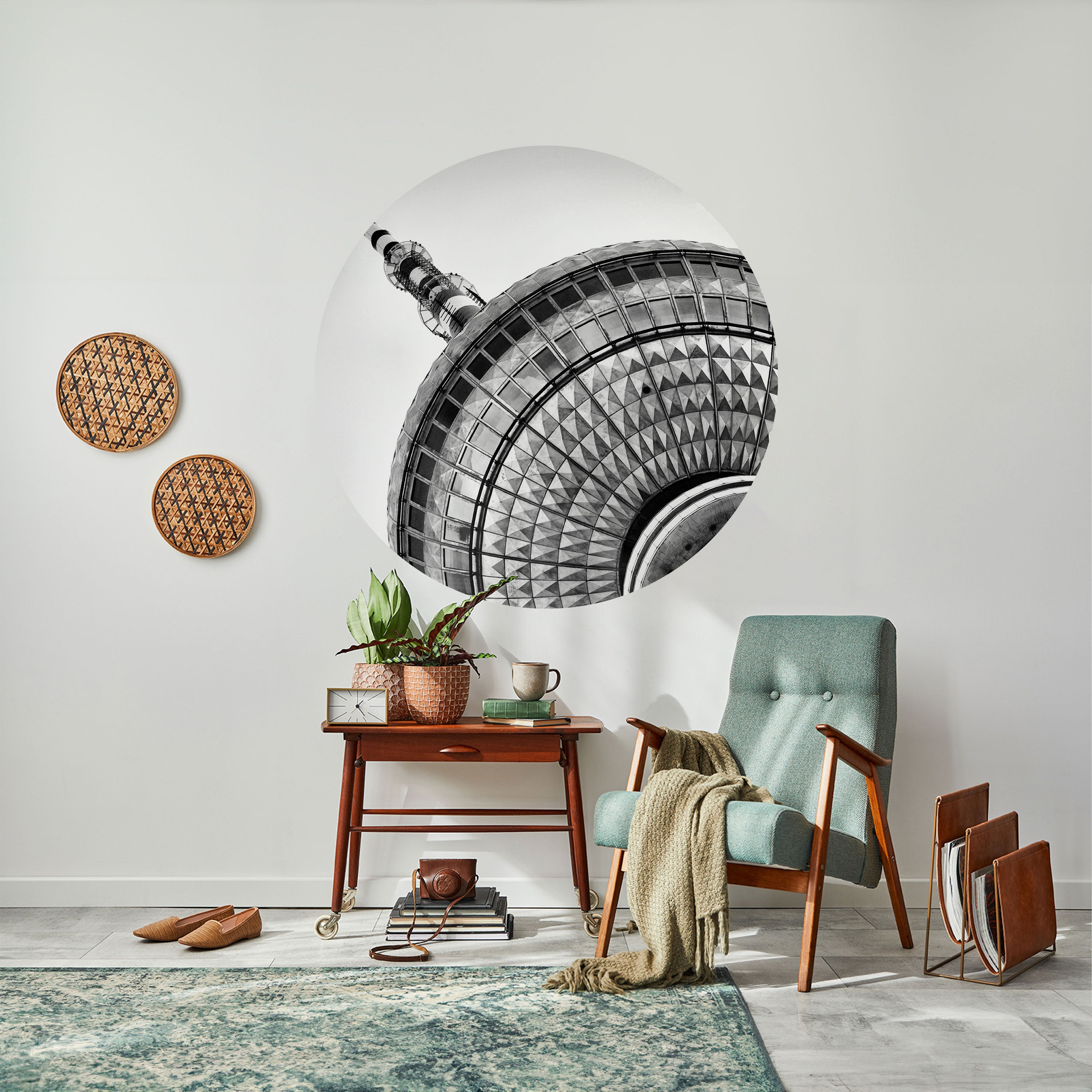 BERLINER FERNSEHTURM Naklejka okrągła