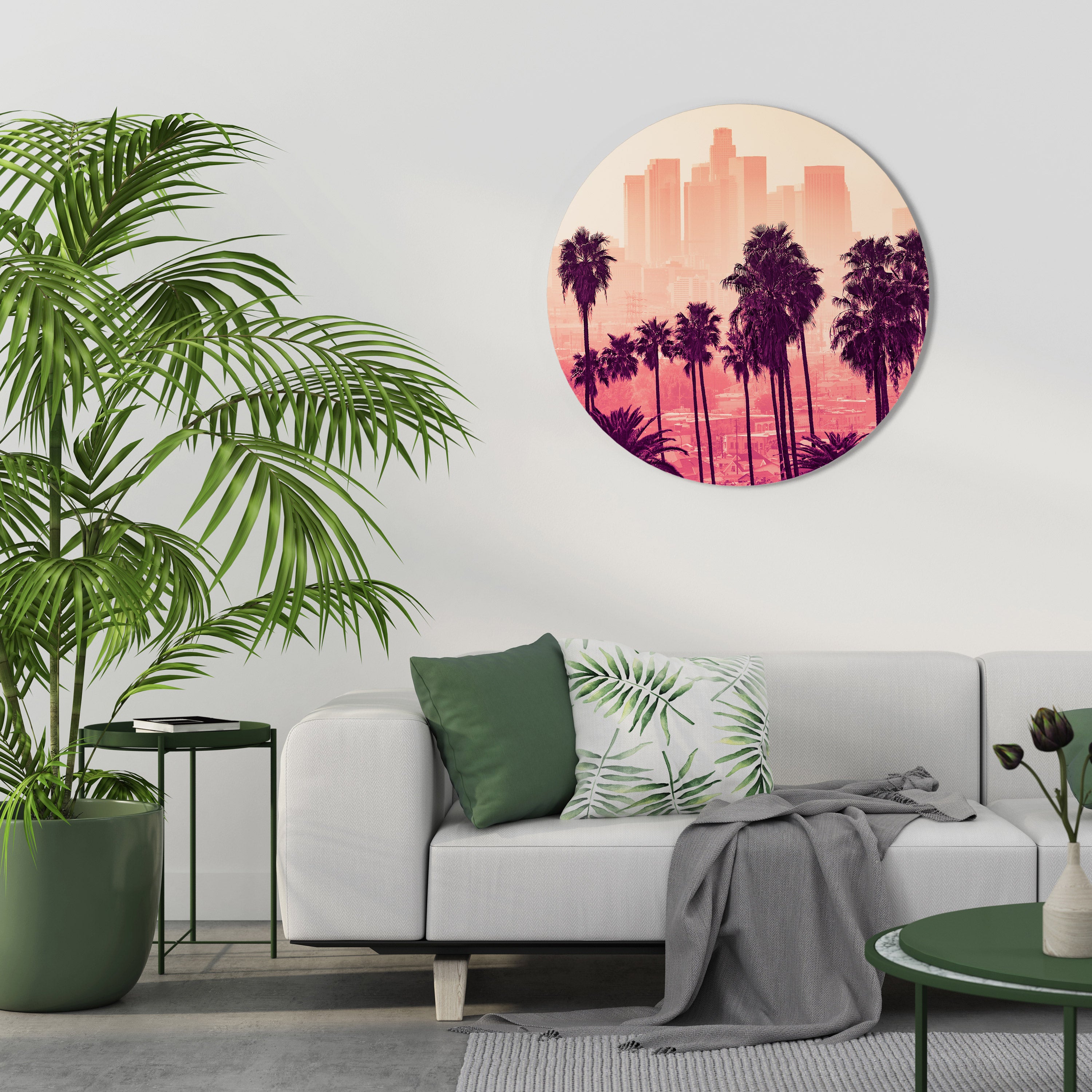 PALM SHADE DREAMSCAPE Obraz okrągły