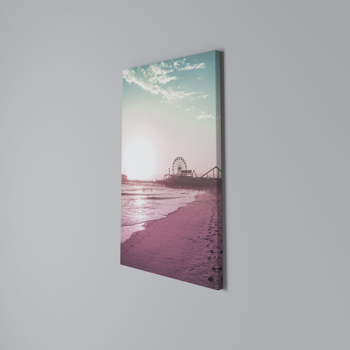 PASTEL COAST VIBES Pionowy obraz na płótnie