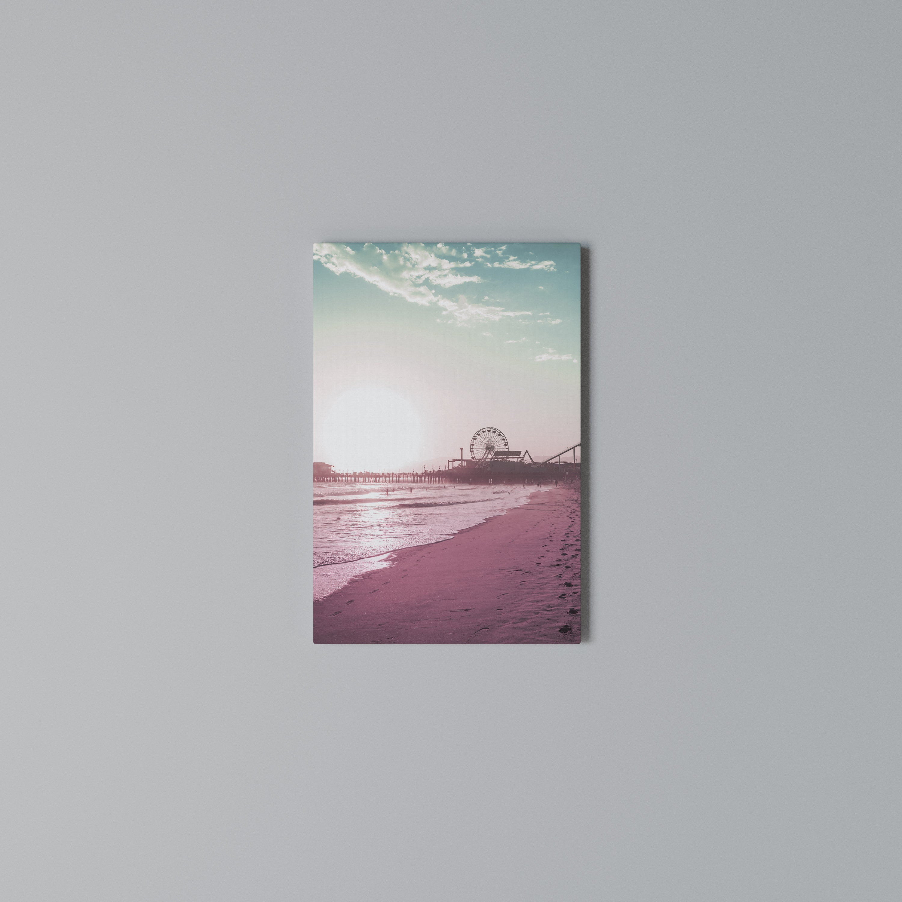 PASTEL COAST VIBES Pionowy obraz na płótnie