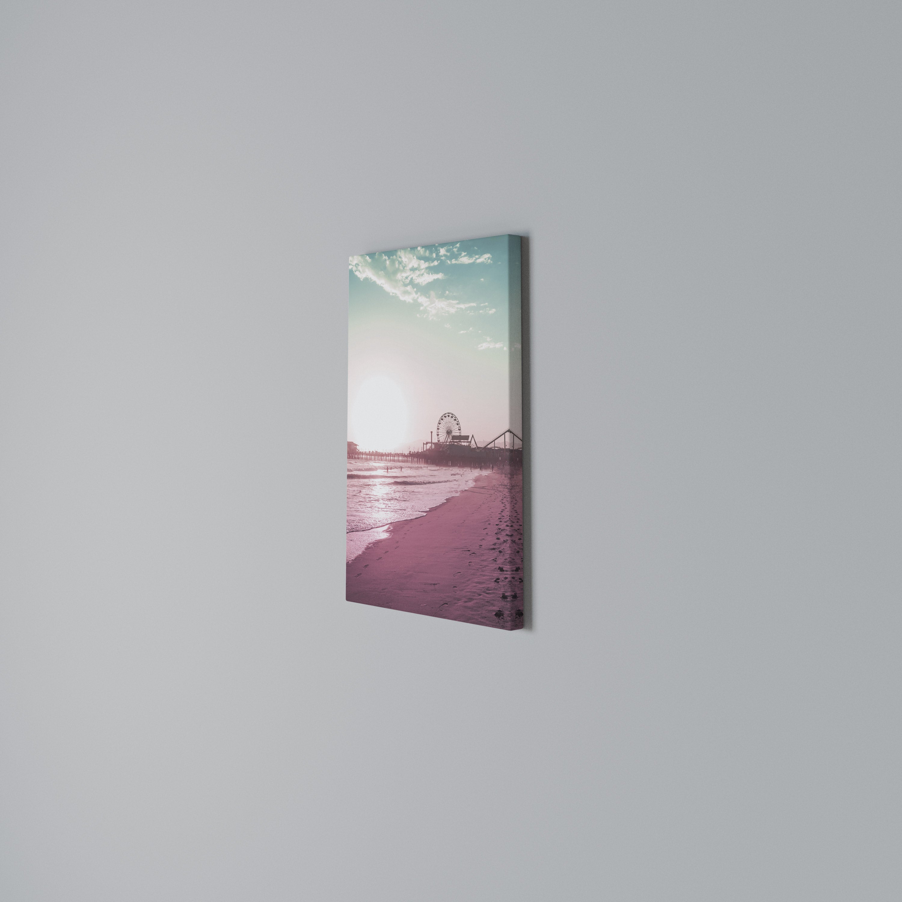 PASTEL COAST VIBES Pionowy obraz na płótnie